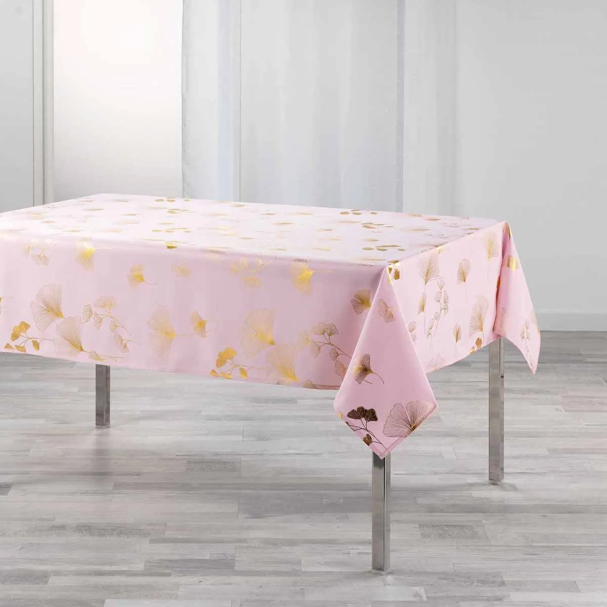 Nappe Imprimée "bloomy" 150x240cm Rose