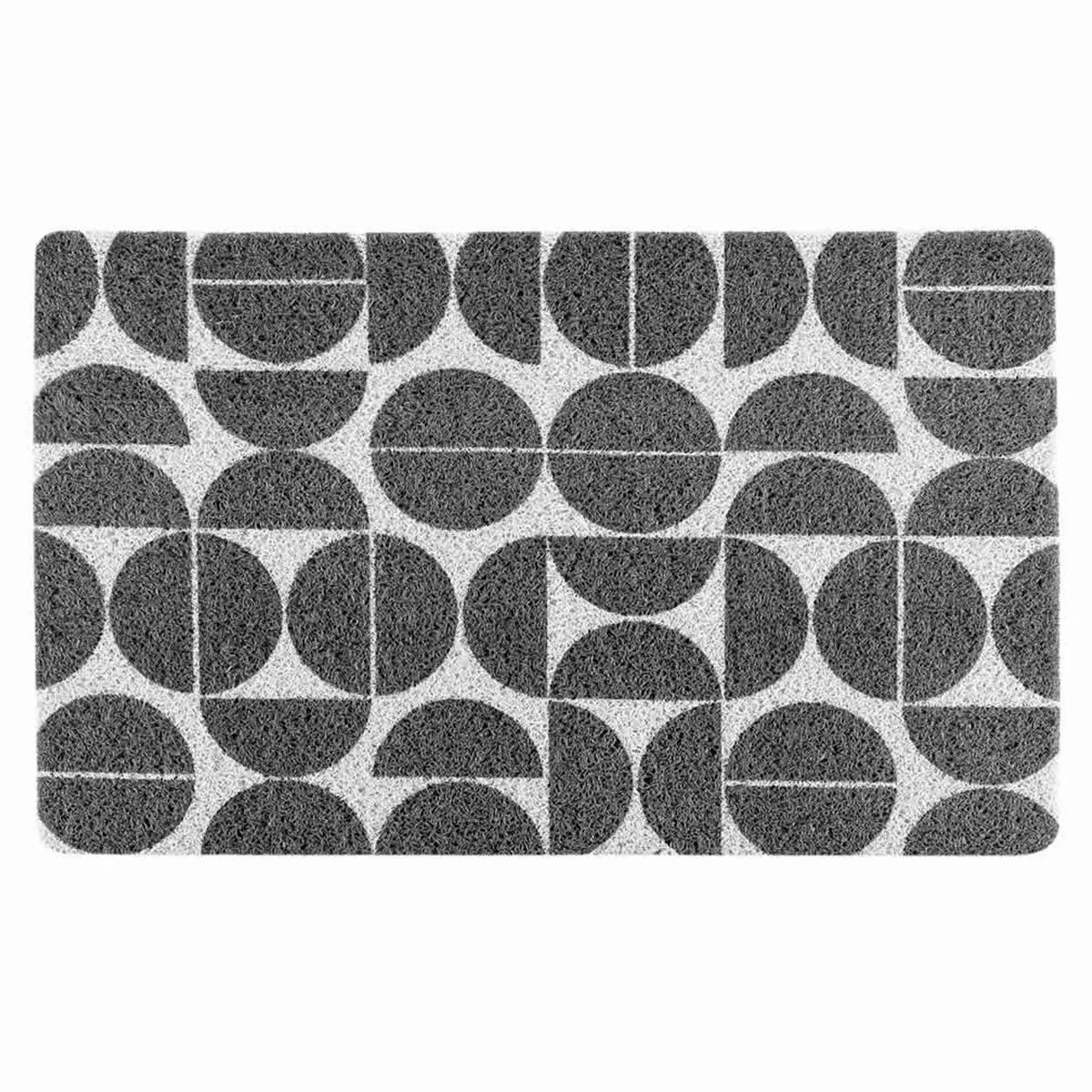Tapis Rectangulaire Déco "cosmix" 45x75cm Gris