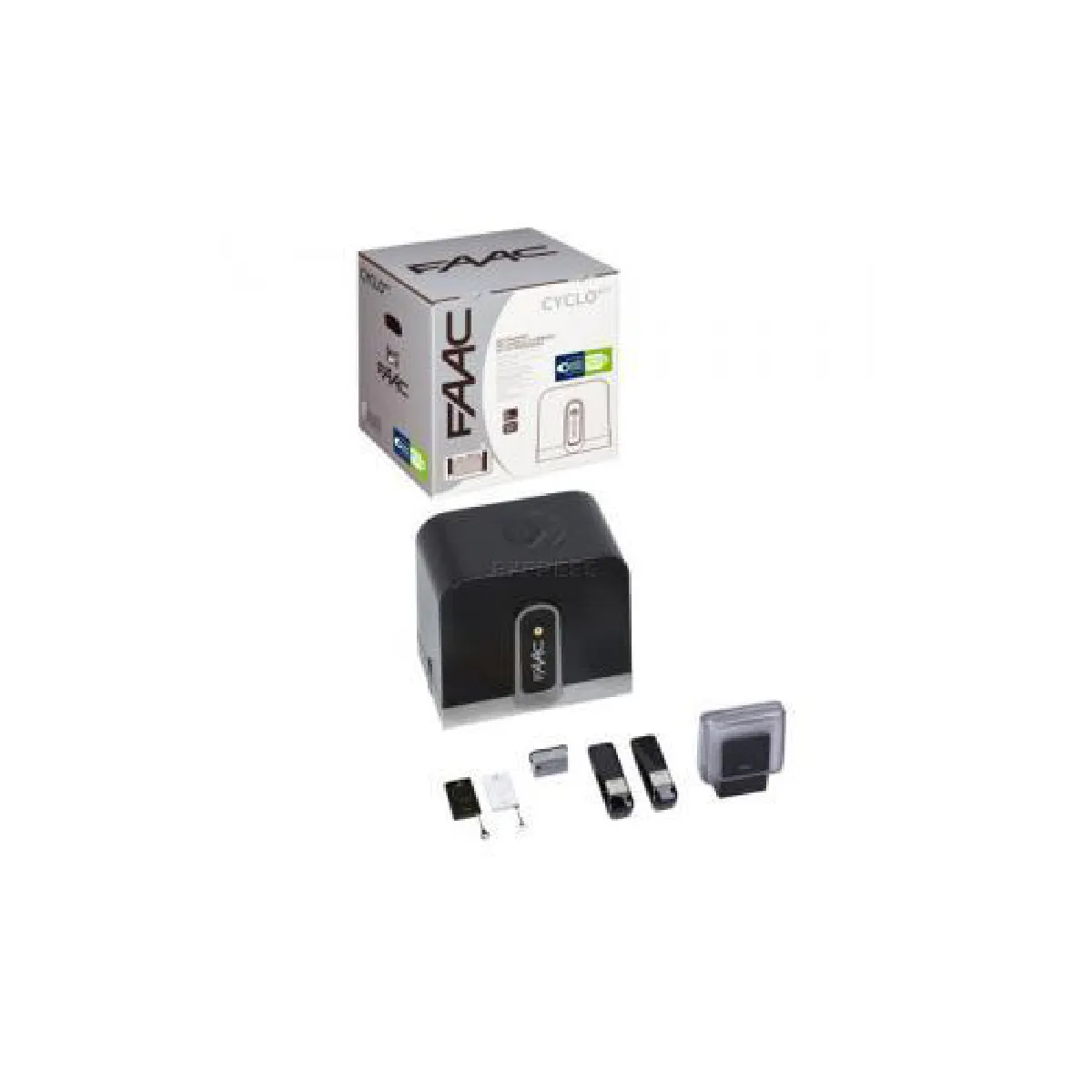 Motorisation portail coulissant FAAC CYCLO KIT 24V 400 KG