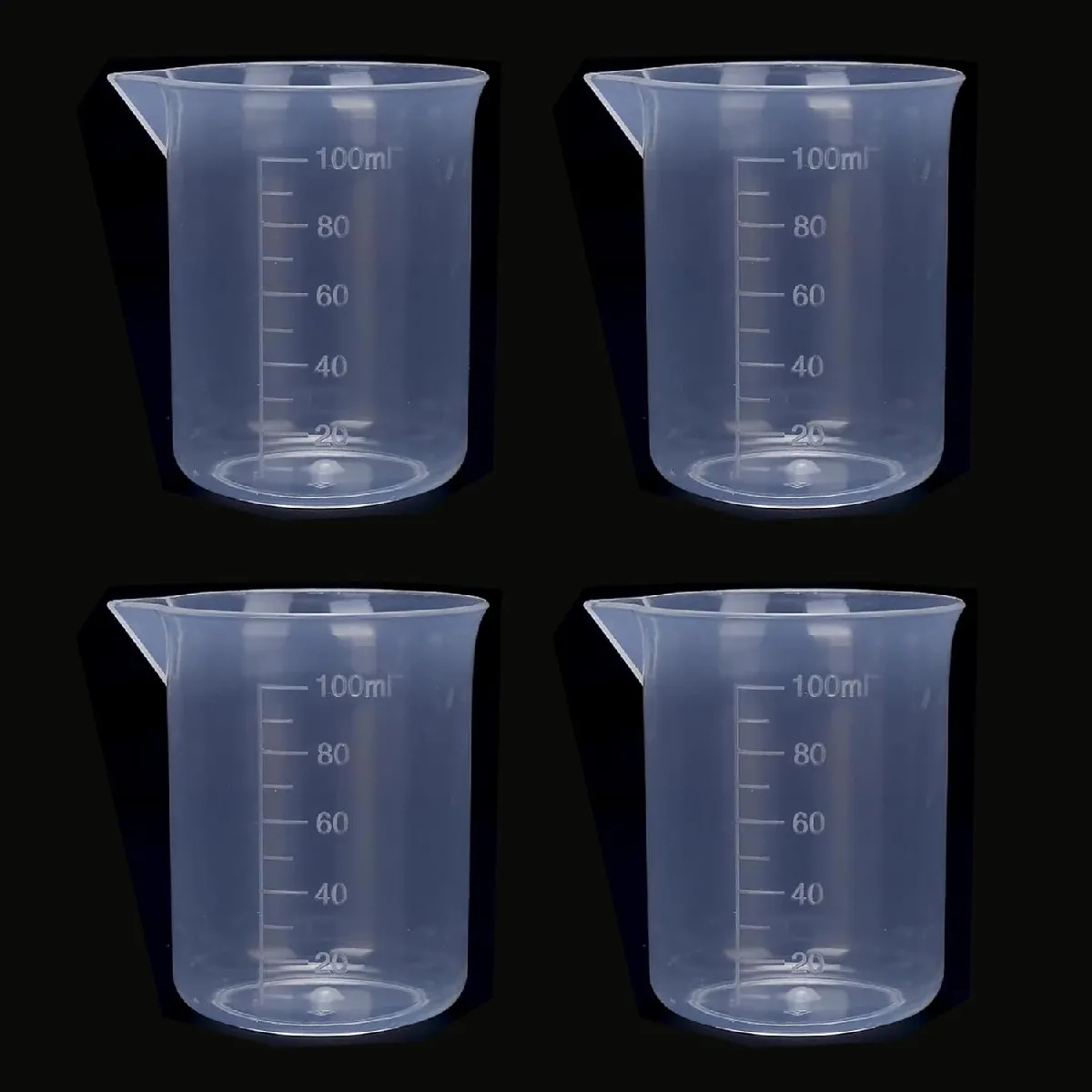 Mini Verre Doseur 100 ml Transparent Avec Bec Verseur