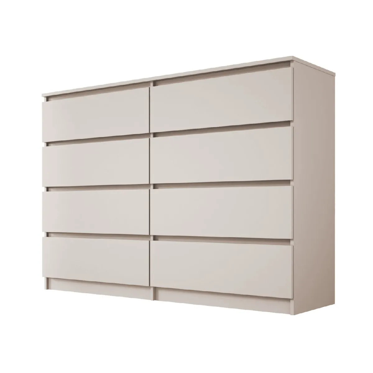 Commode 8 tiroirs, cachemire, 139 x 39 x 101 cm