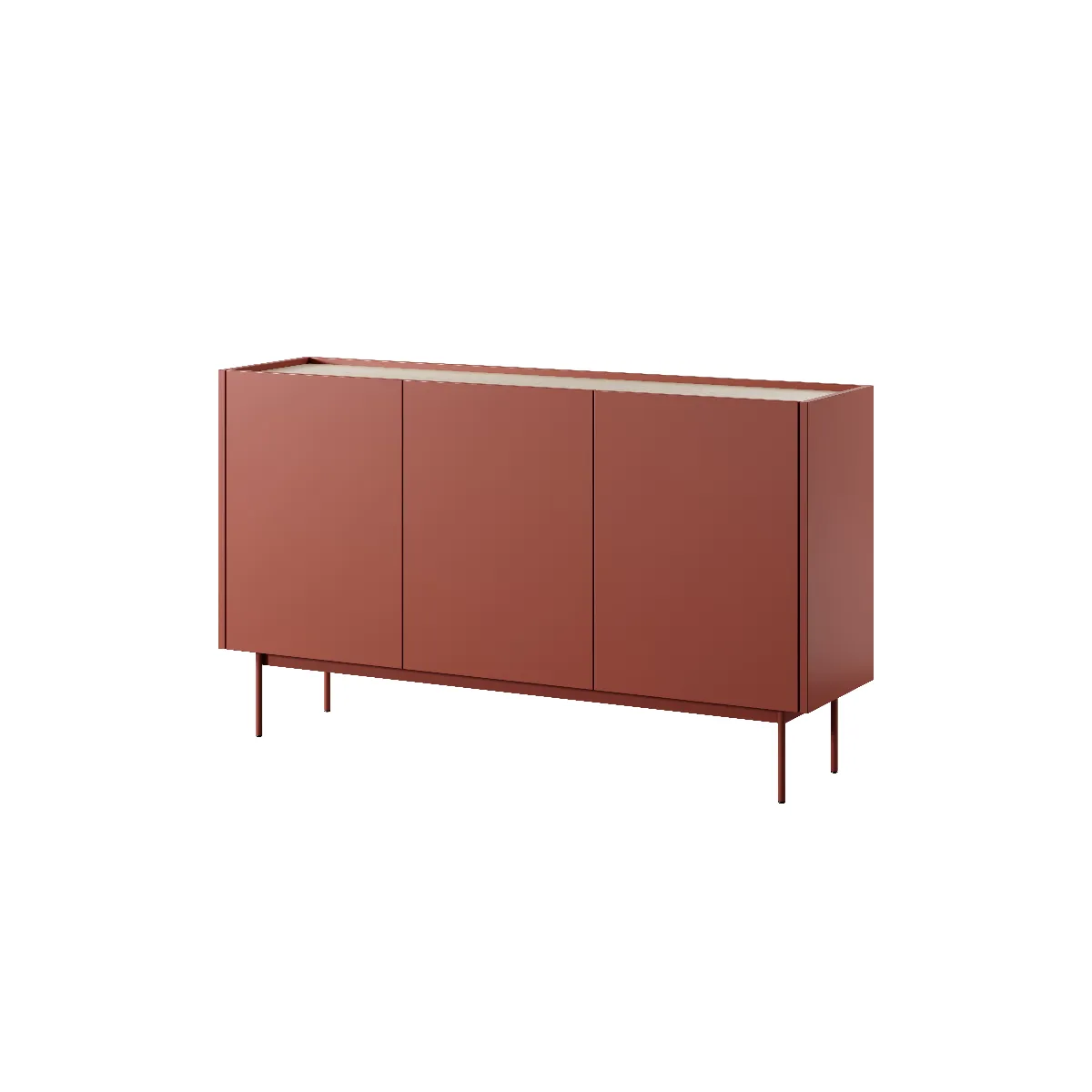 Commode: Brique, TOP: Chêne Linea, 144 X 83 X 37 Cm
