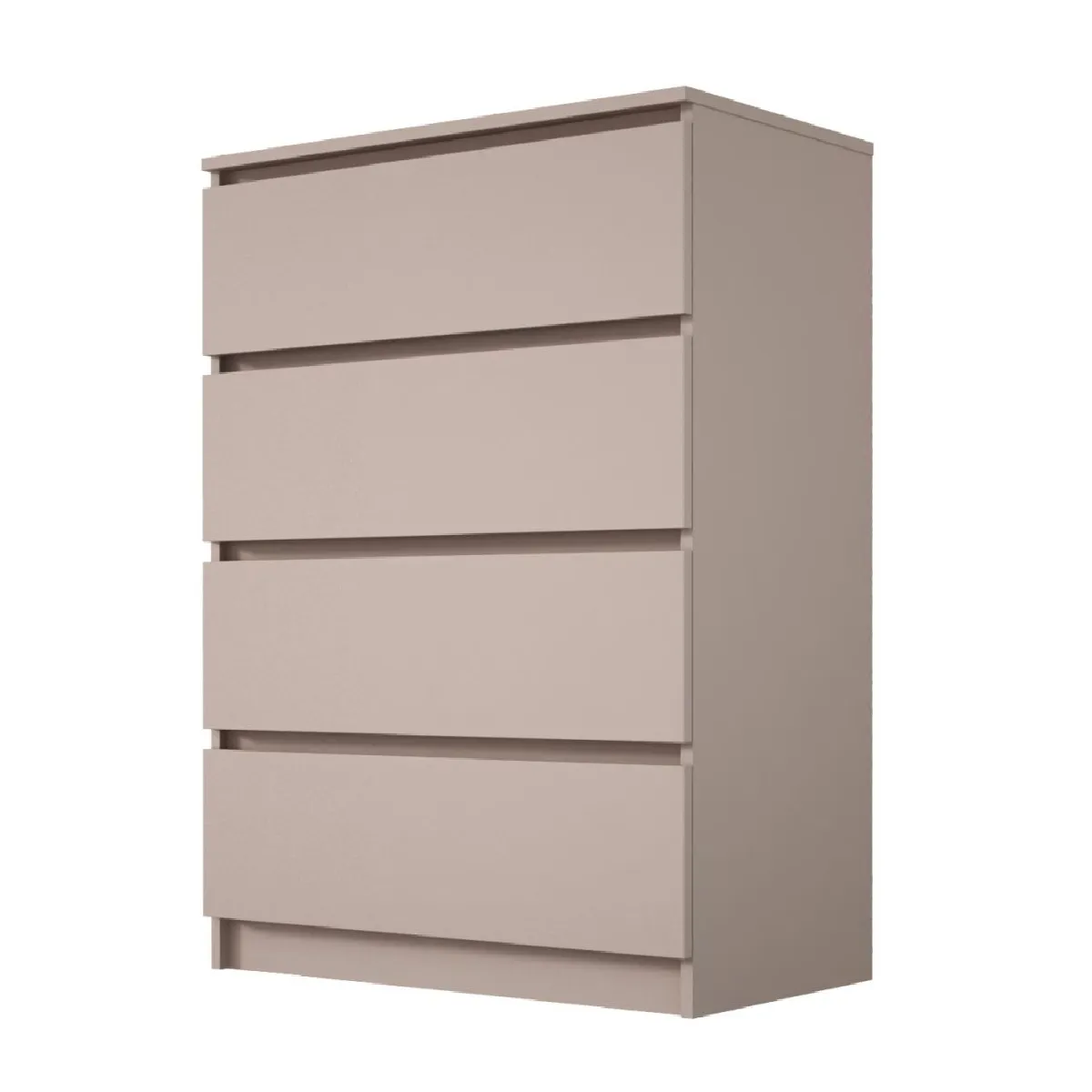 Commode 4 tiroirs, caramel, 70 x 39 x 101 cm