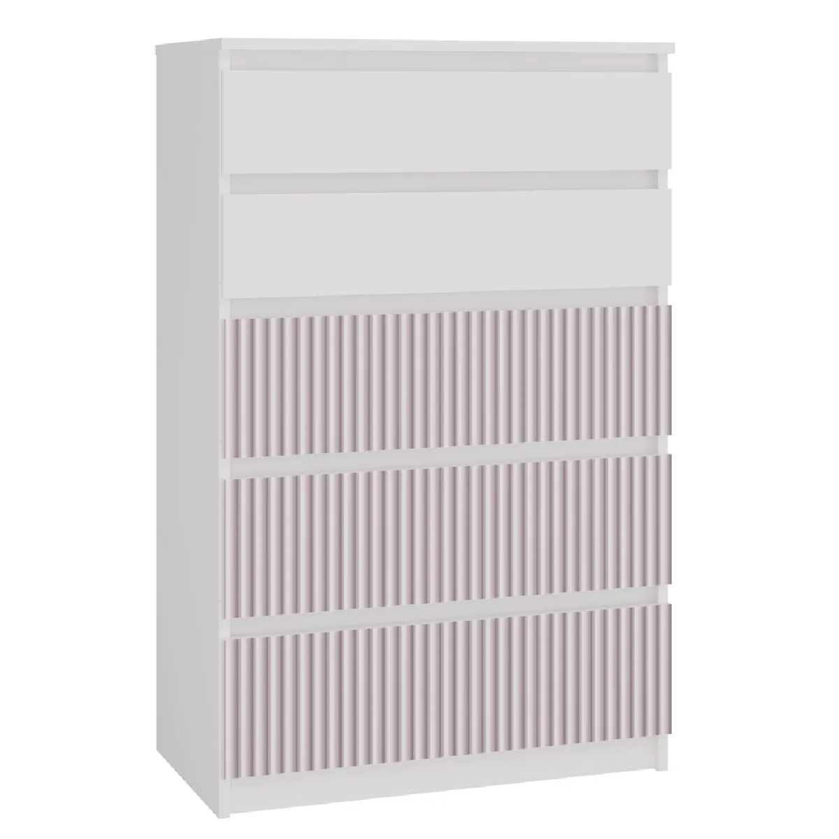 Commode, blanc / rose, 70 x 109,5 x 40 cm