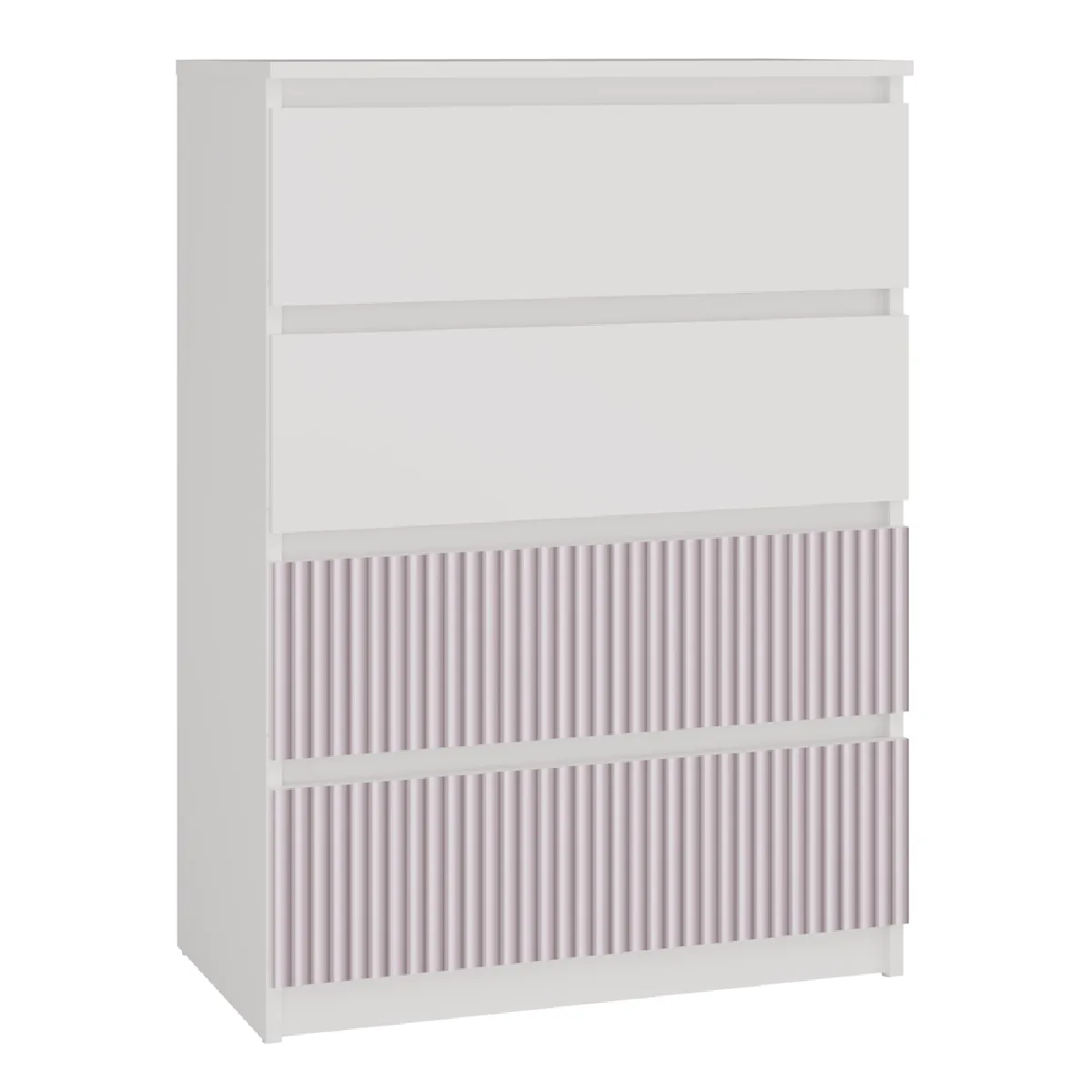 Commode, blanc / rose, 70 x 97 x 40 cm