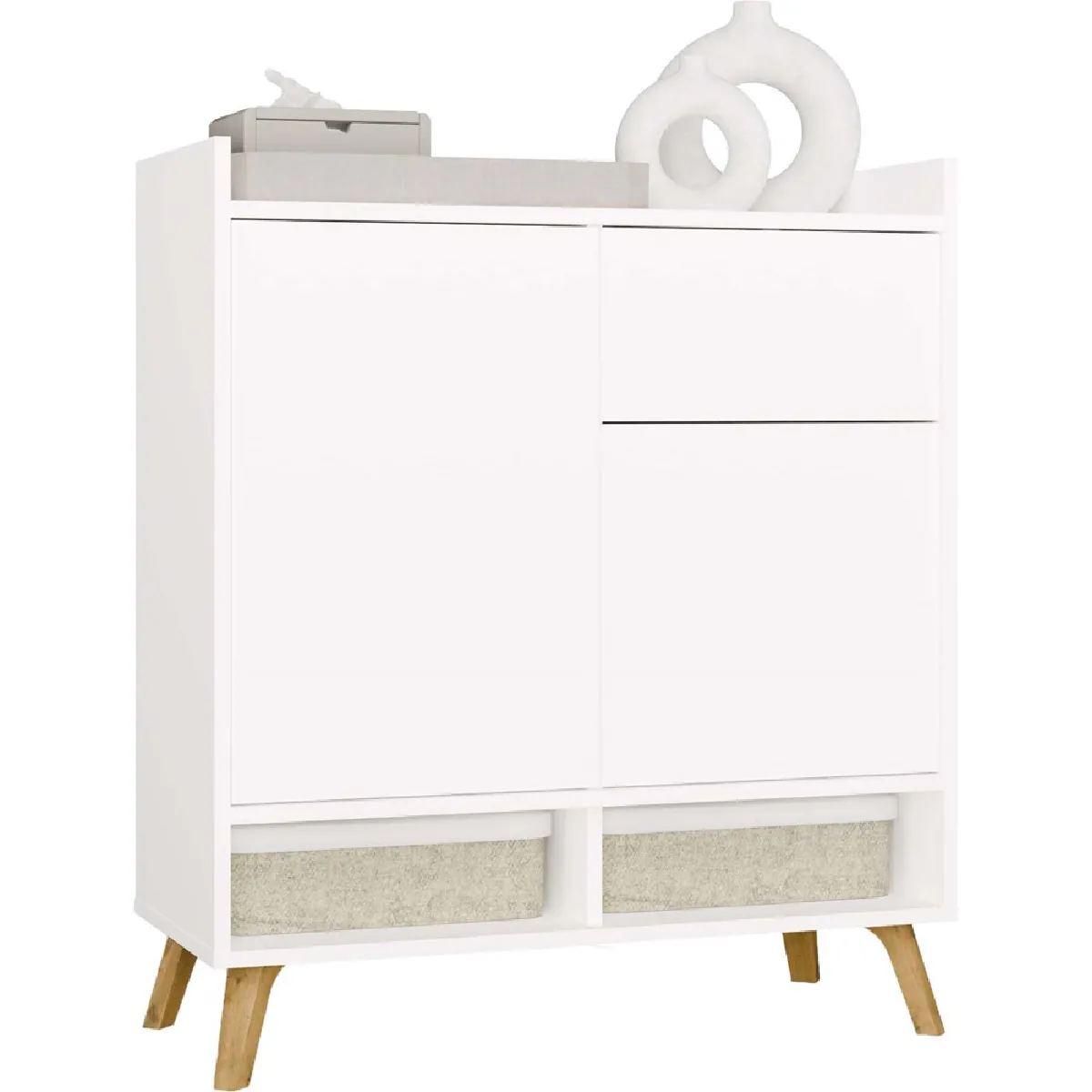 Commode, blanche, 80 x 92 x 35 cm