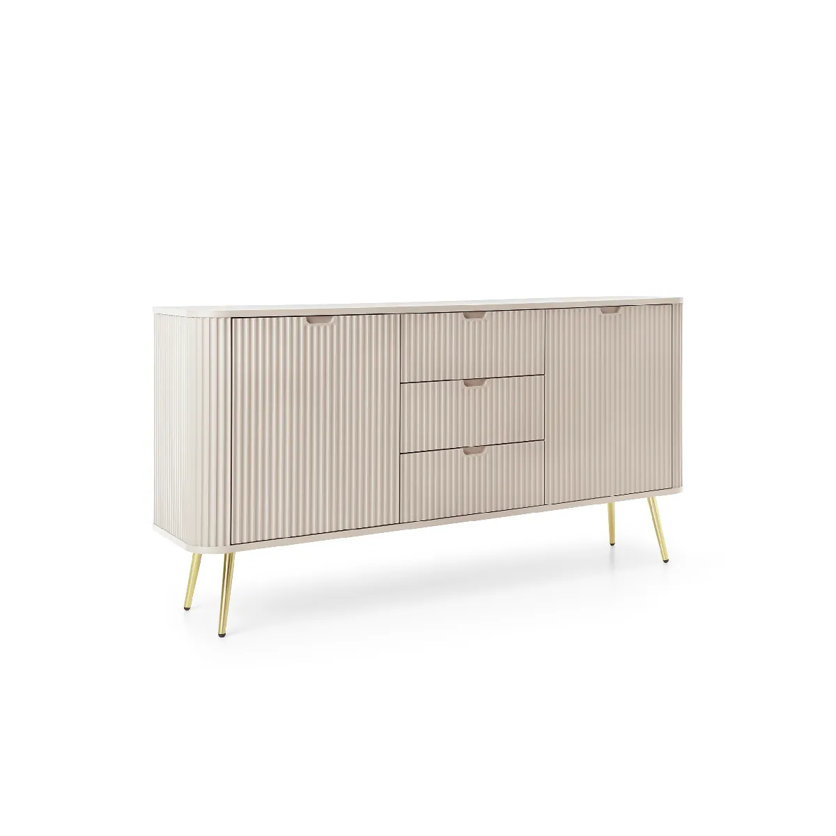 Commode: cachemire, pieds or, 168 x 87 x 39 cm