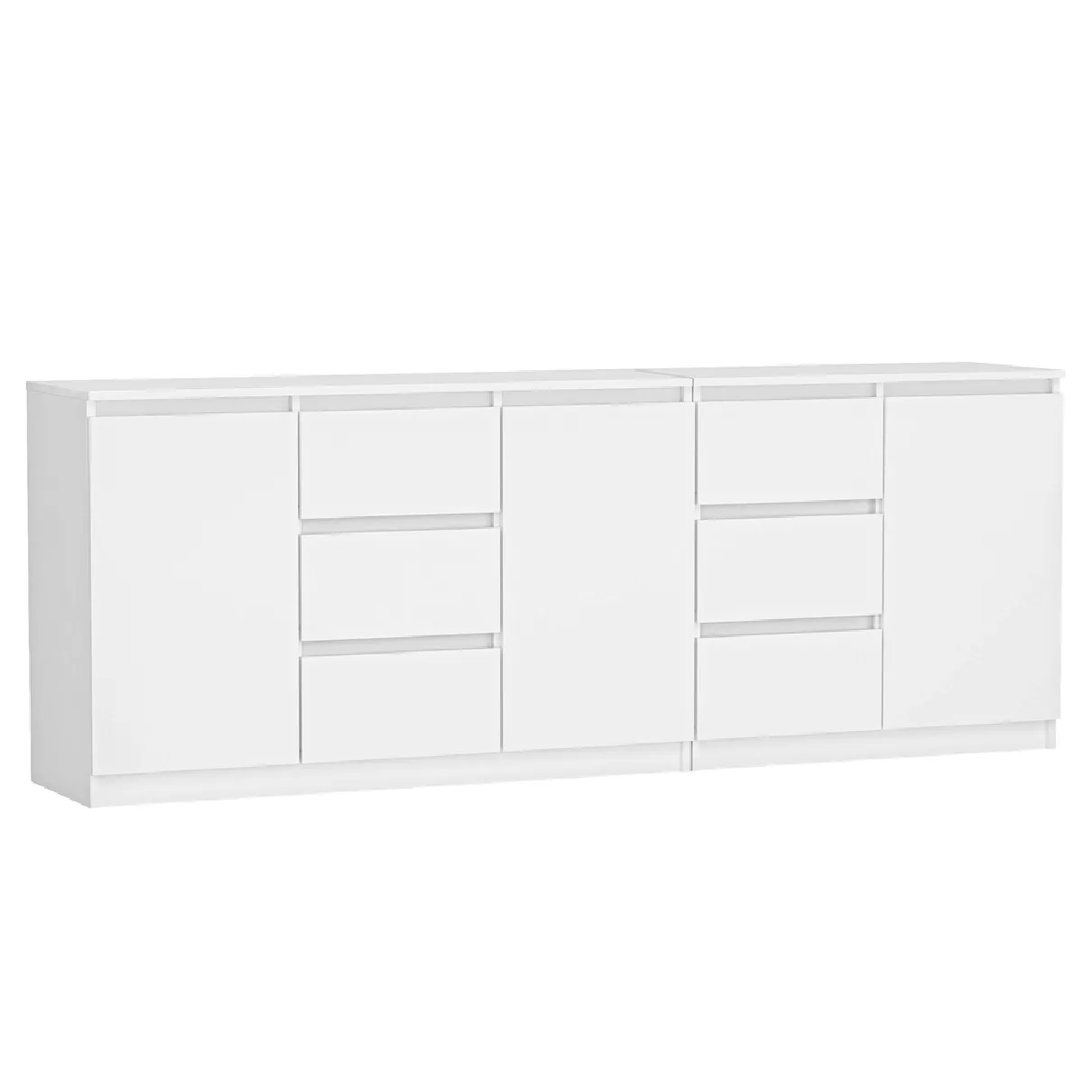 Commode, blanche, 200 x 75 x 40 cm