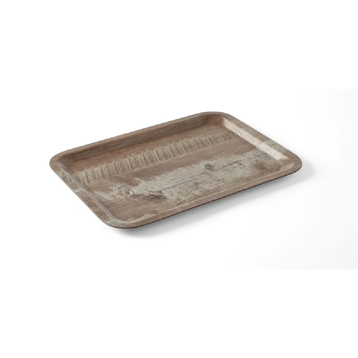Plateau de Service en mélamine avec imprimé bois 240x340mm - Hendi - Bois - l34- L0.1- P24- h0.1- Mélaminé