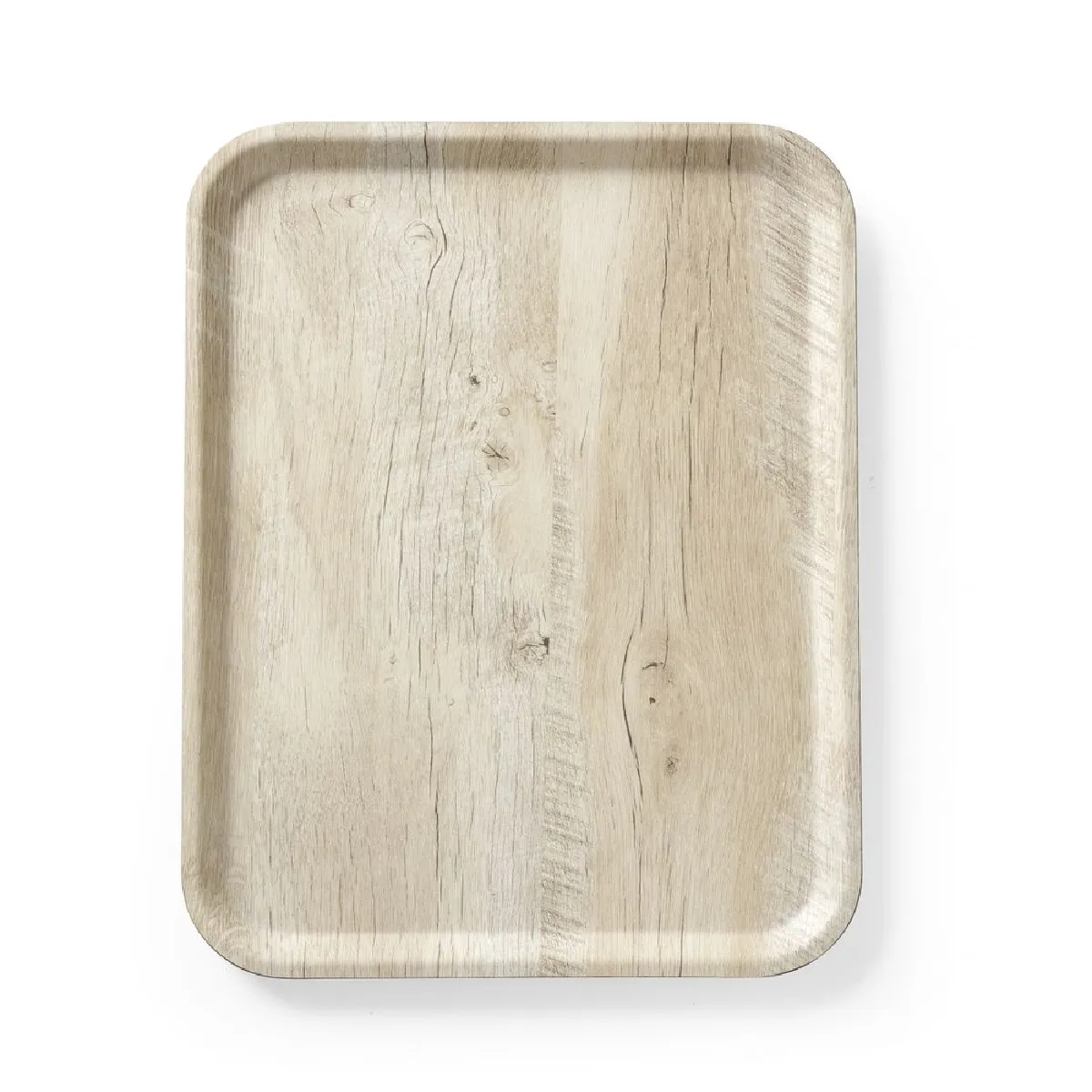 Plateau de Service en mélamine avec imprimé bois 330x430mm - Hendi - Bois - l43- L0.1- P33- h0.1- Mélaminé