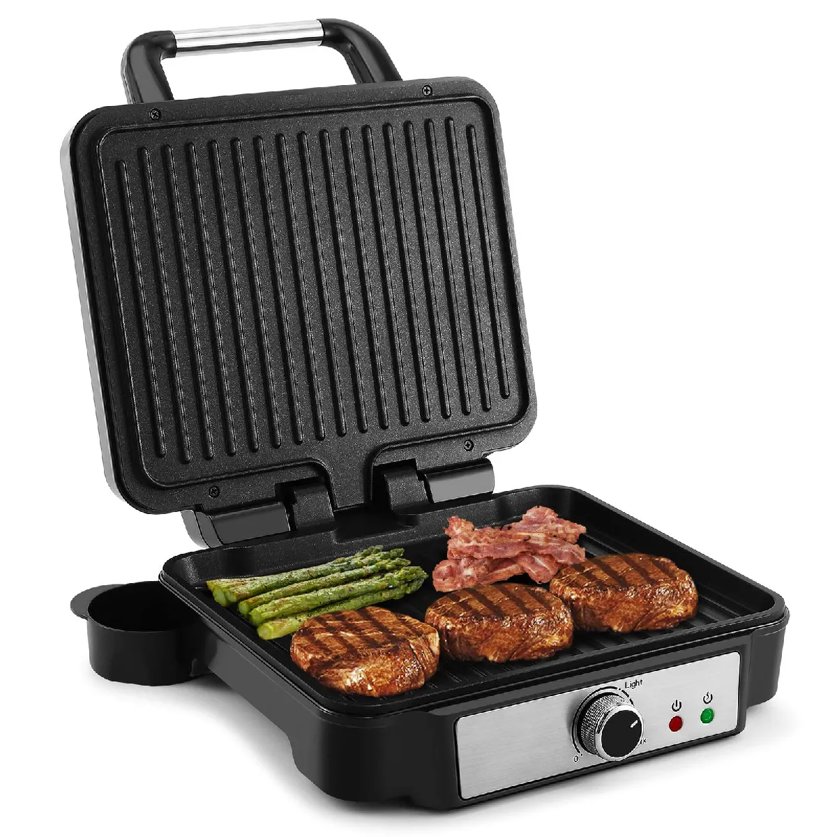 Gril De Contact 1800 W, 4 Tranches, Ouverture 180°