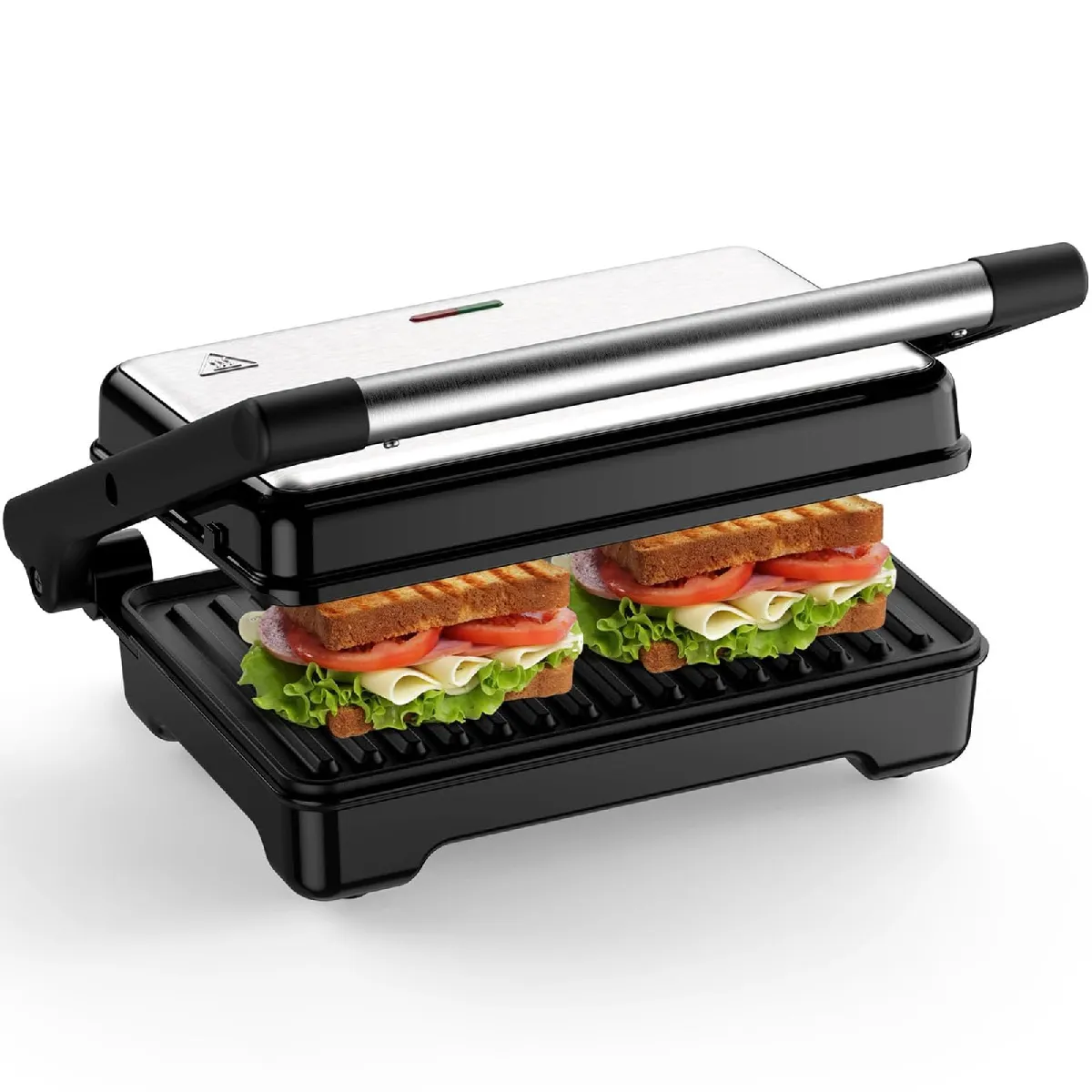 Appareil À Croque-monsieur 1500 W, Ouverture 180°, Noir