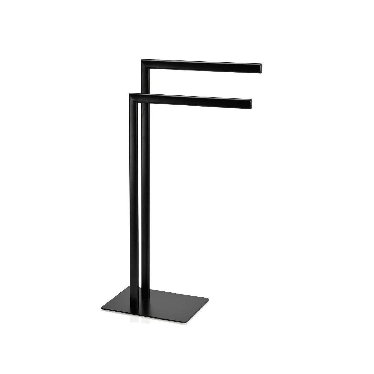 Porte-serviettes métal noir 30x20x82
