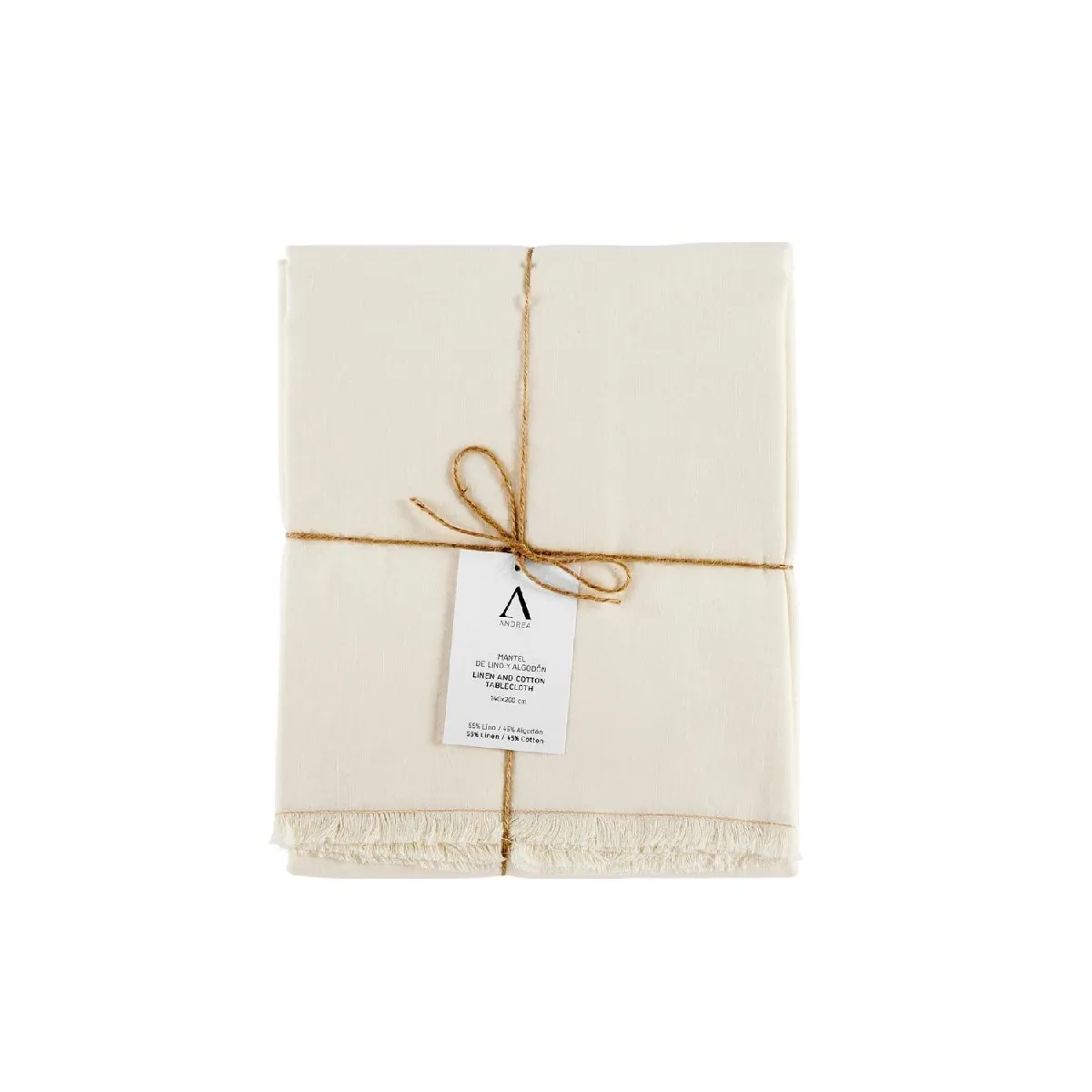 Nappe flecos marfil 140x200cm - Alexandra House Living