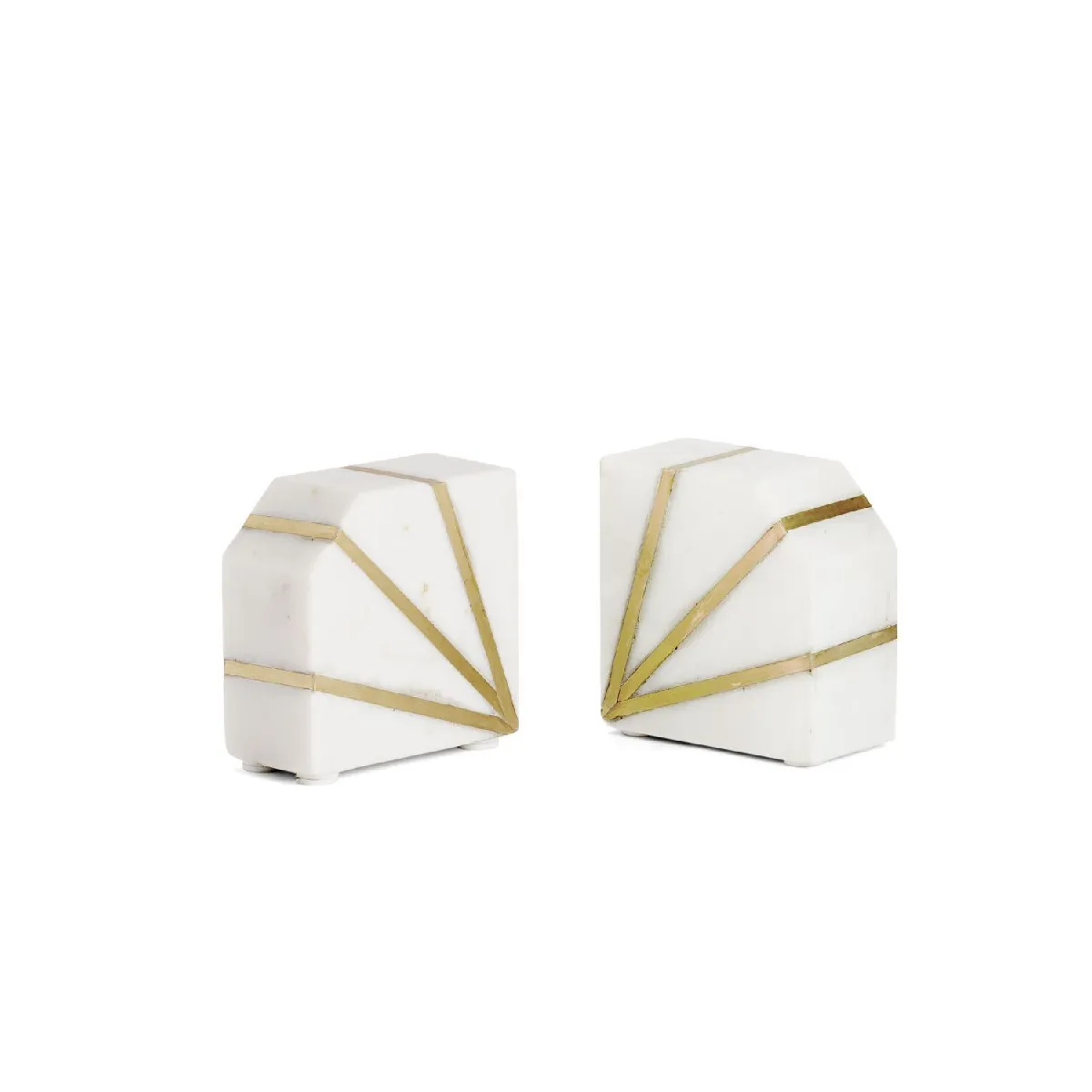 2 serre-livres sallet marbre 10x5x10,5