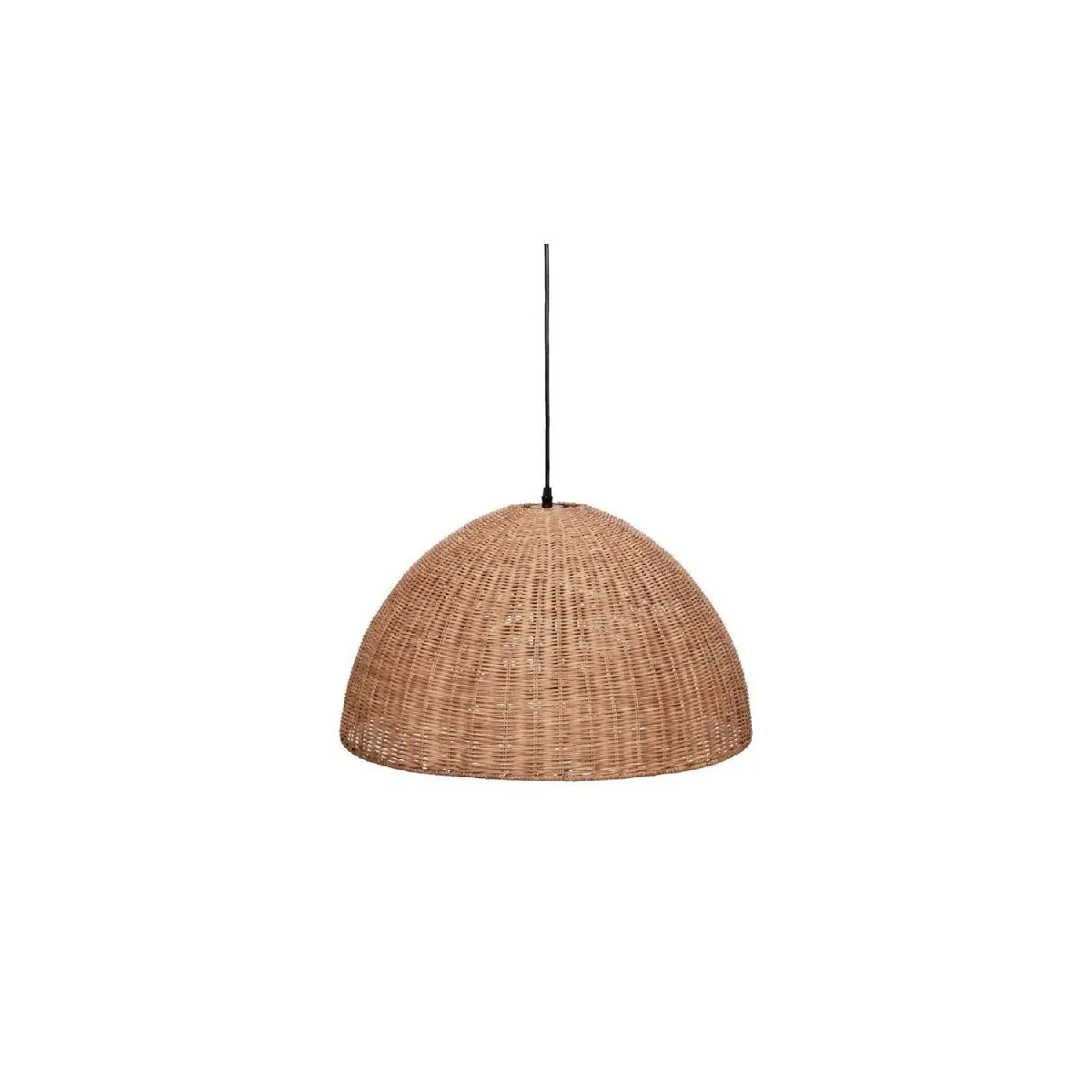 Suspension ronde en rotin 53 x 31 cm
