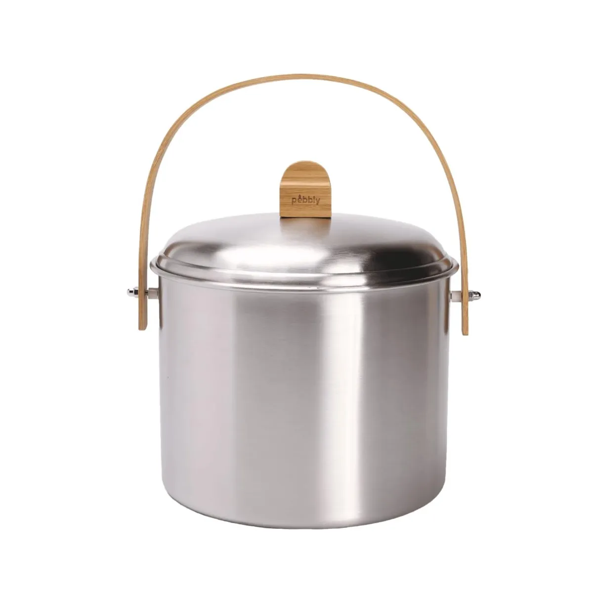 Seau À Compost Rond 7l Inox Pebbly Nba233