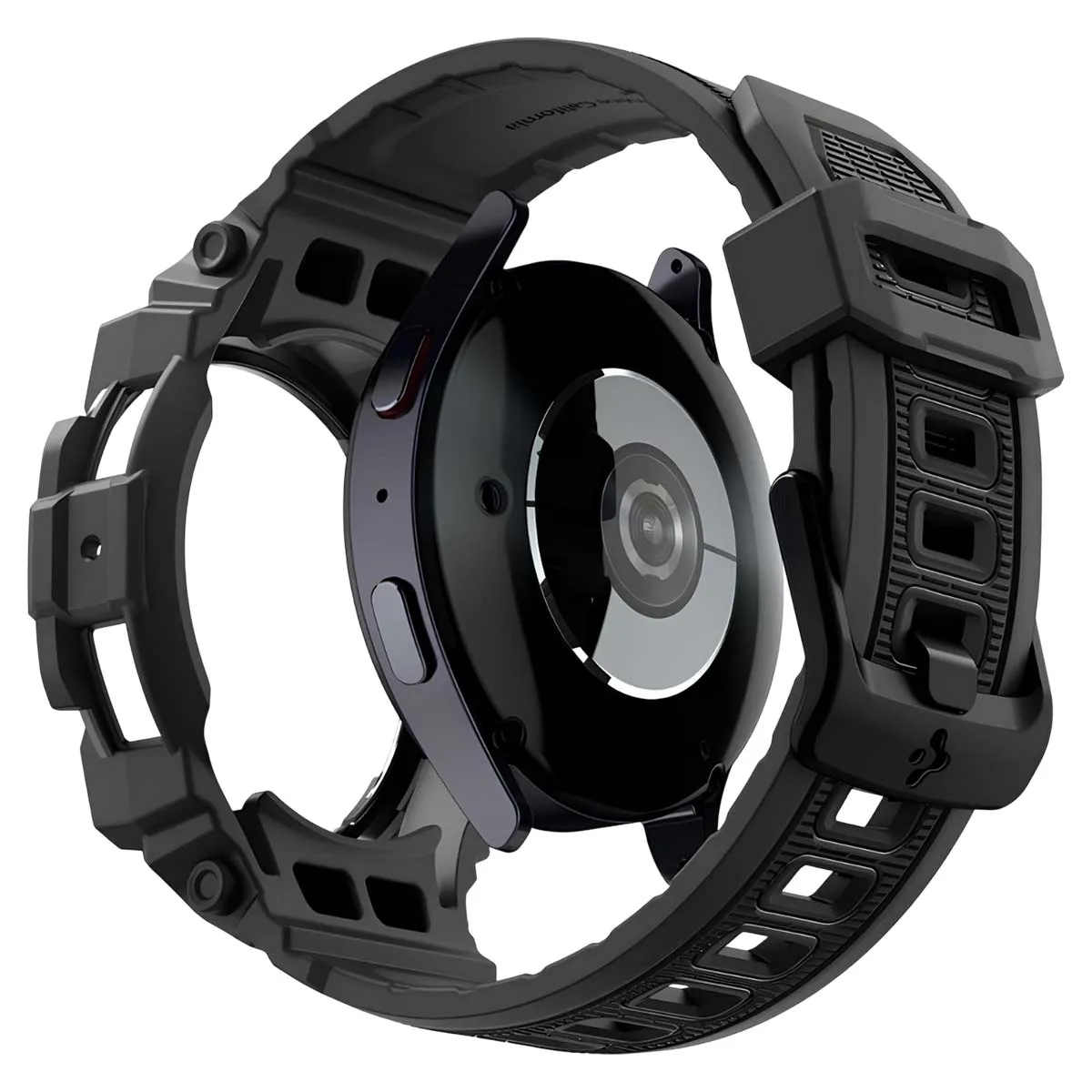 Spigen SGP Bracelet + Étui pour Galaxy Watch 7 44mm Rugged Armor Pro Ultra Résistant Noir