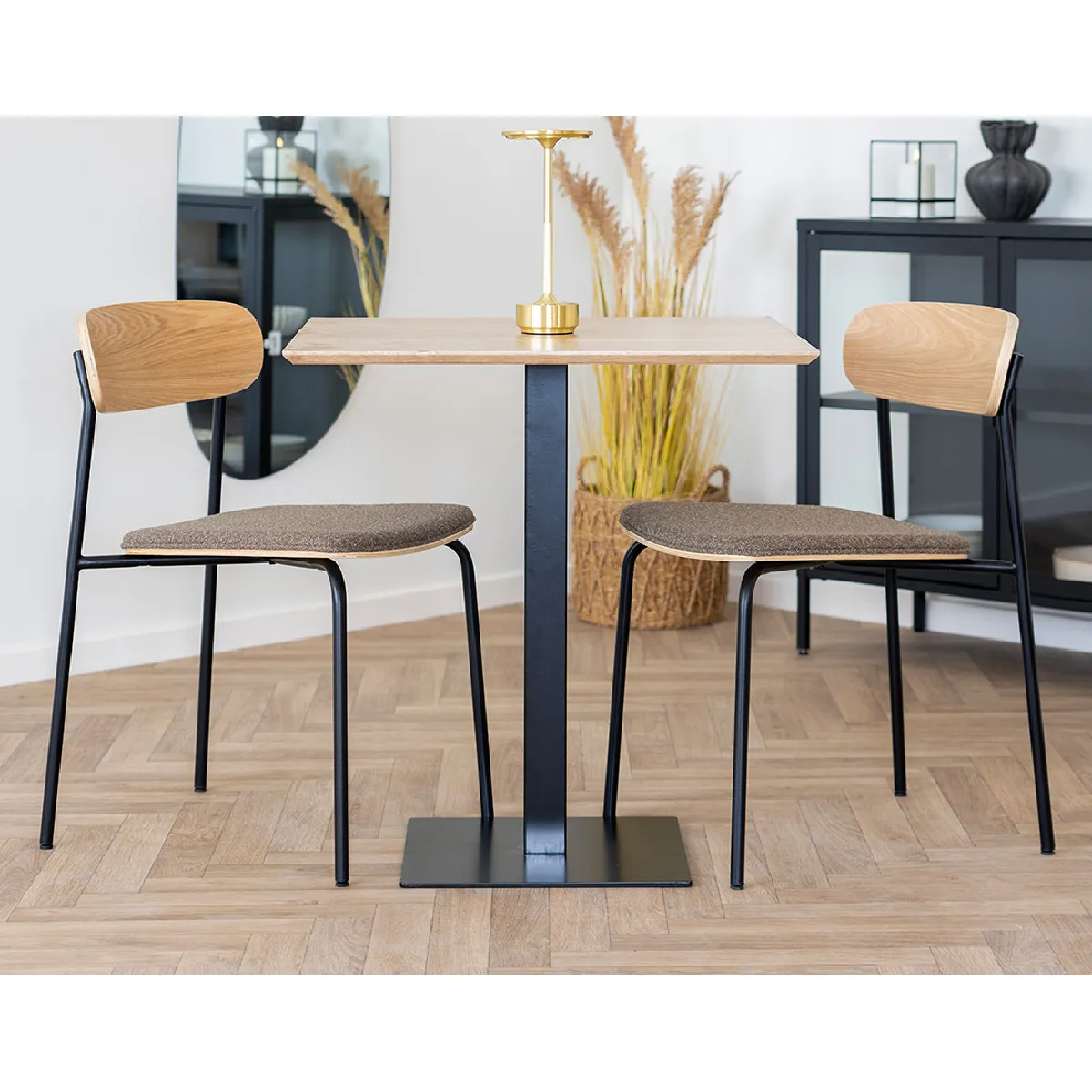 Zoe - lot de 2 chaises en bois de frêne - pieds - Lisa Design