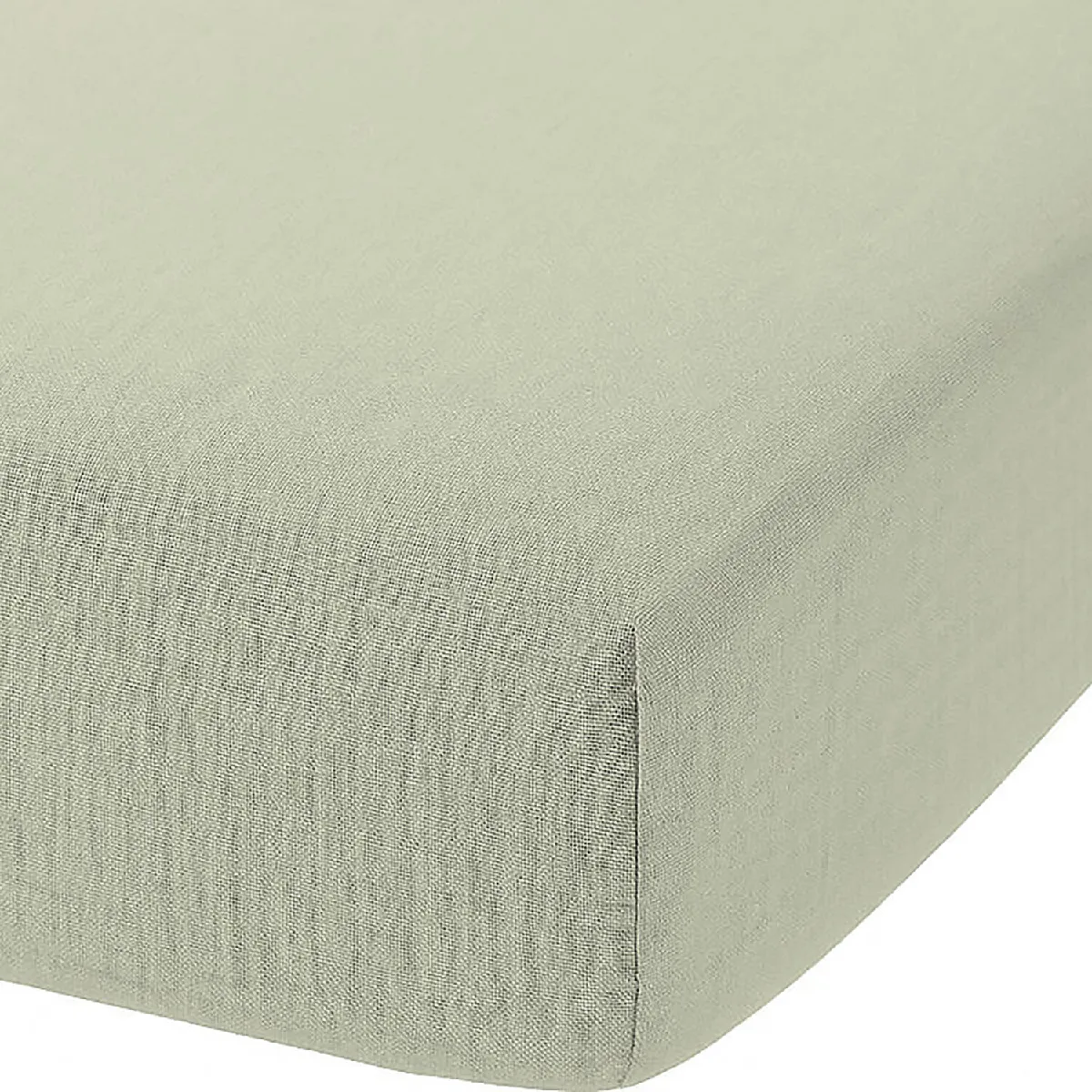 Drap Housse 100% Gaze De Coton 74 Fils: Couleur - Vert, Taille - 160 X 200 Cm