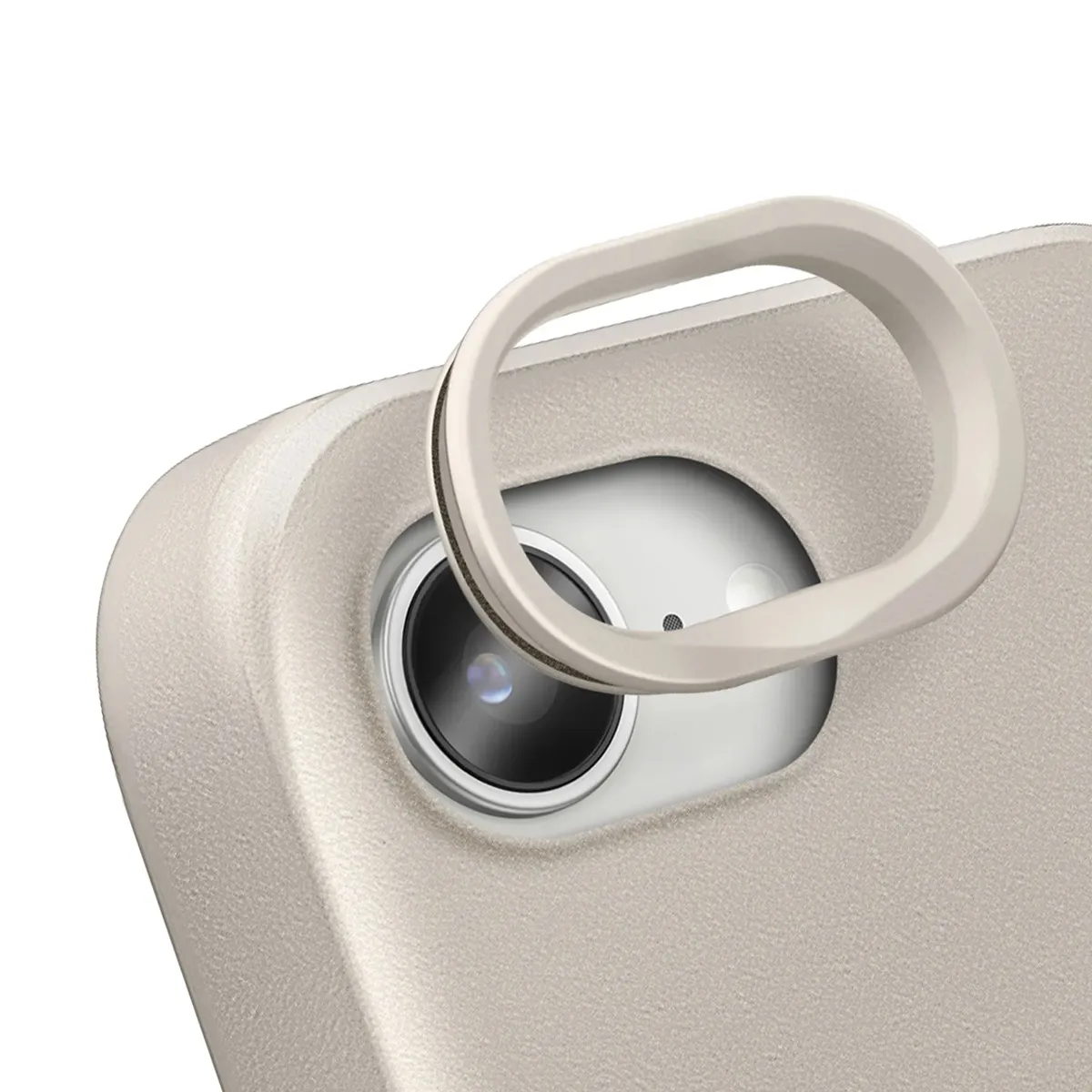 Protection Caméra Pour Iphone 16e Contour Objectif Anti-rayures Beige Rhinoshield