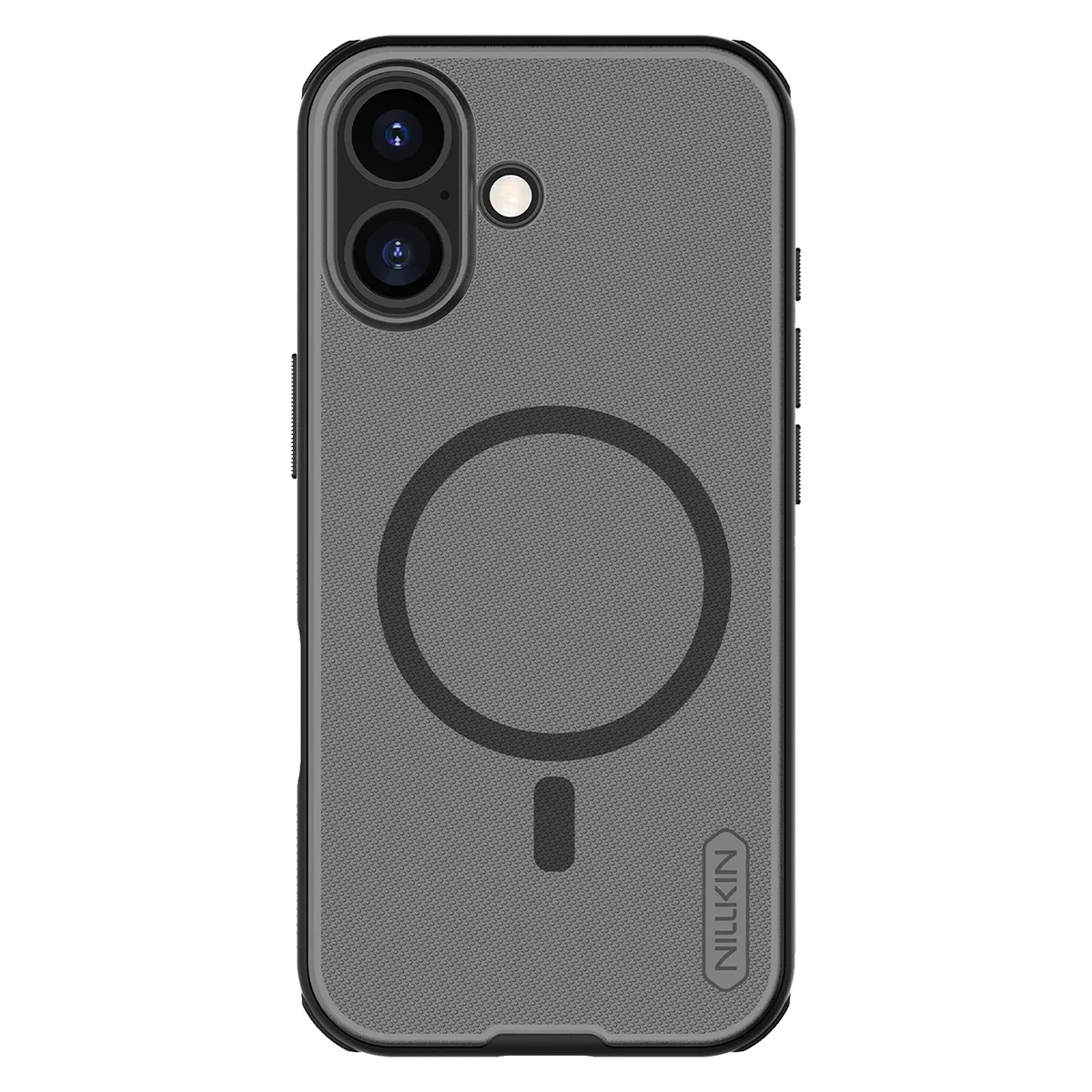 Coque Pour Iphone 17 Magnétique Modèle Super Frosted Pro Antichoc Noir Transparent Nillkin