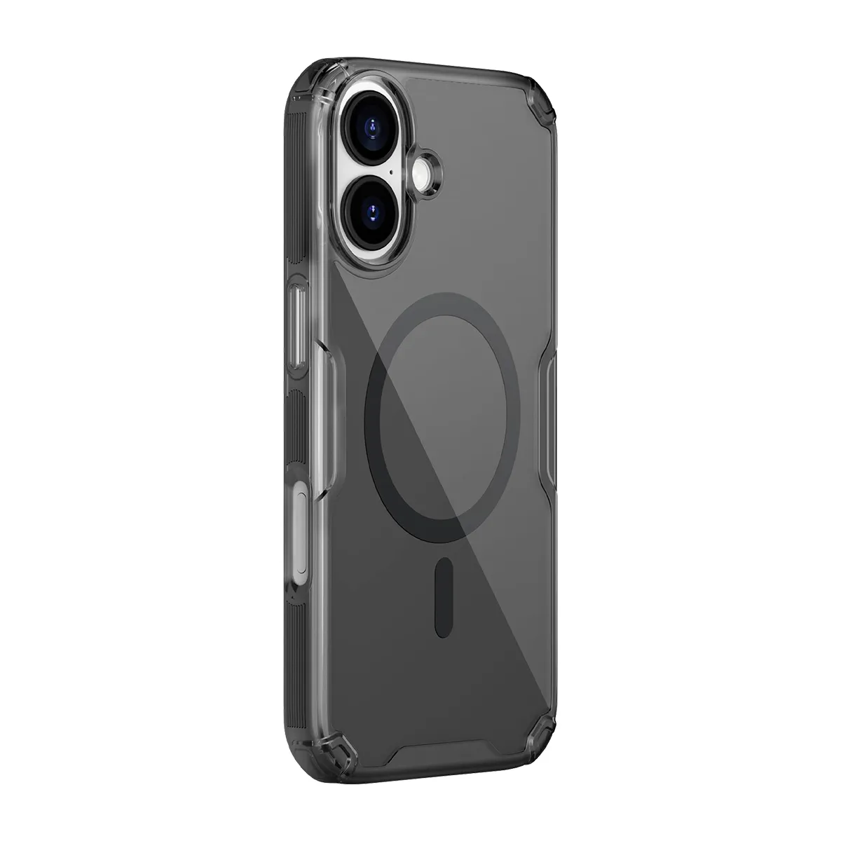 Coque Pour Iphone 17 Magnétique Antichoc Avec Coins Renforcés Noir Transparent Nillkin