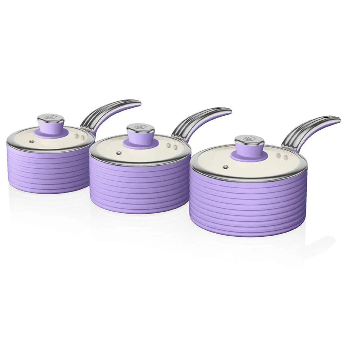 Swan Swps3020purn Lot De Casseroles 3 Pièce(s)