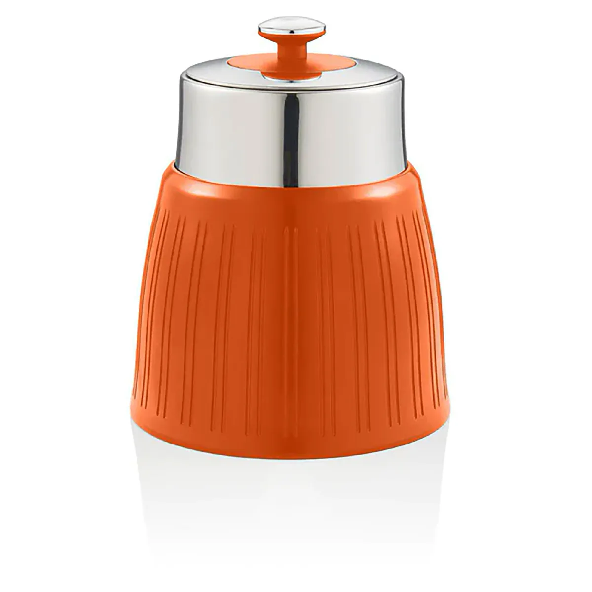 Retro Set 3 Boîtes De Rangement Cuisine 1,2l Hermétiques Pour Pâtes Riz, Vintage Swan Swka1024on Orange