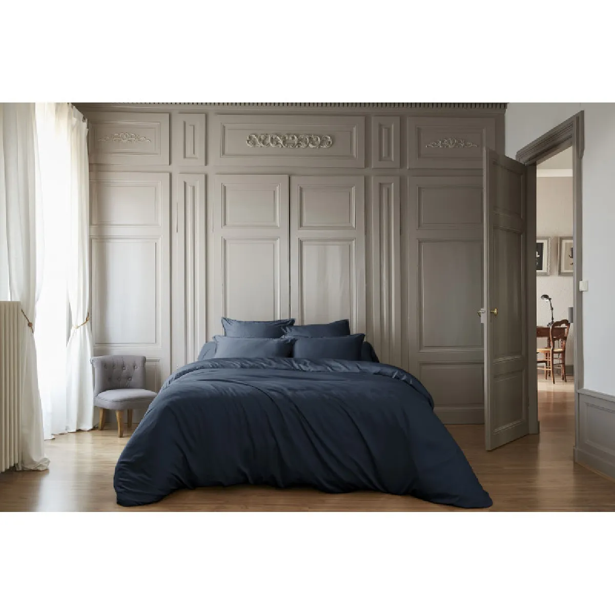 Housse De Couette "salomé" Viscose De Bambou 120 Fils/cm² L'effet Papillon