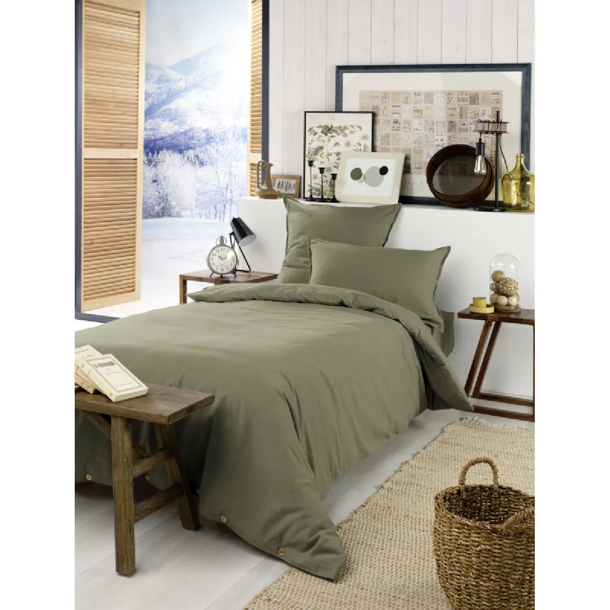 Housse De Couette "candice" Toutes Dimensions Flanelle De Coton L'effet Papillon