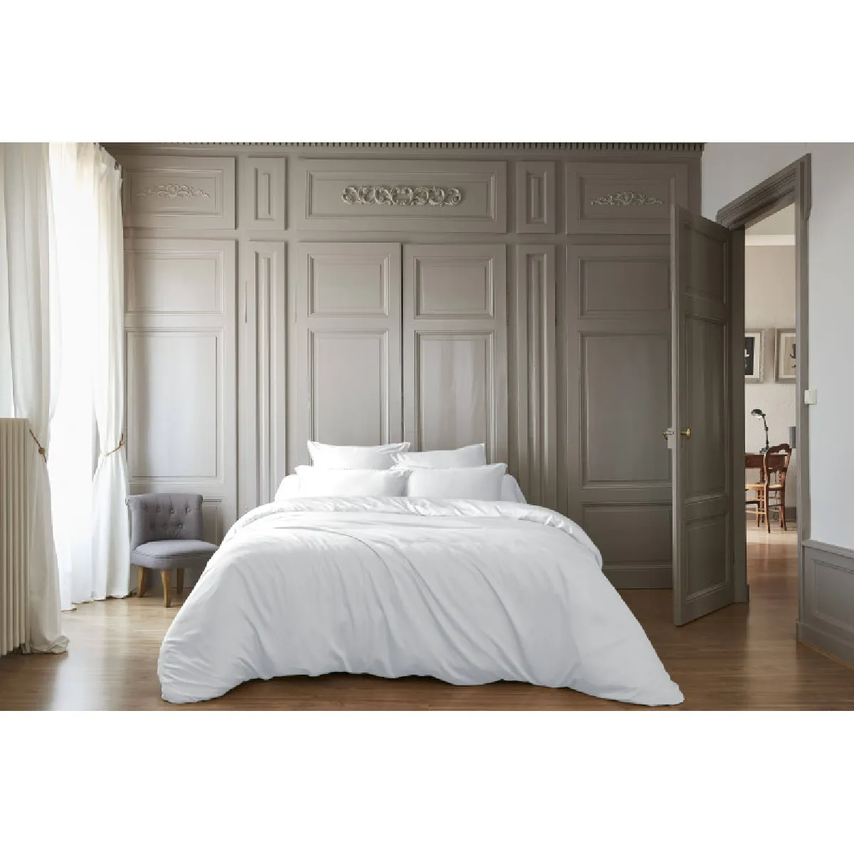 Housse De Couette "salomé" Viscose De Bambou 120 Fils/cm² L'effet Papillon
