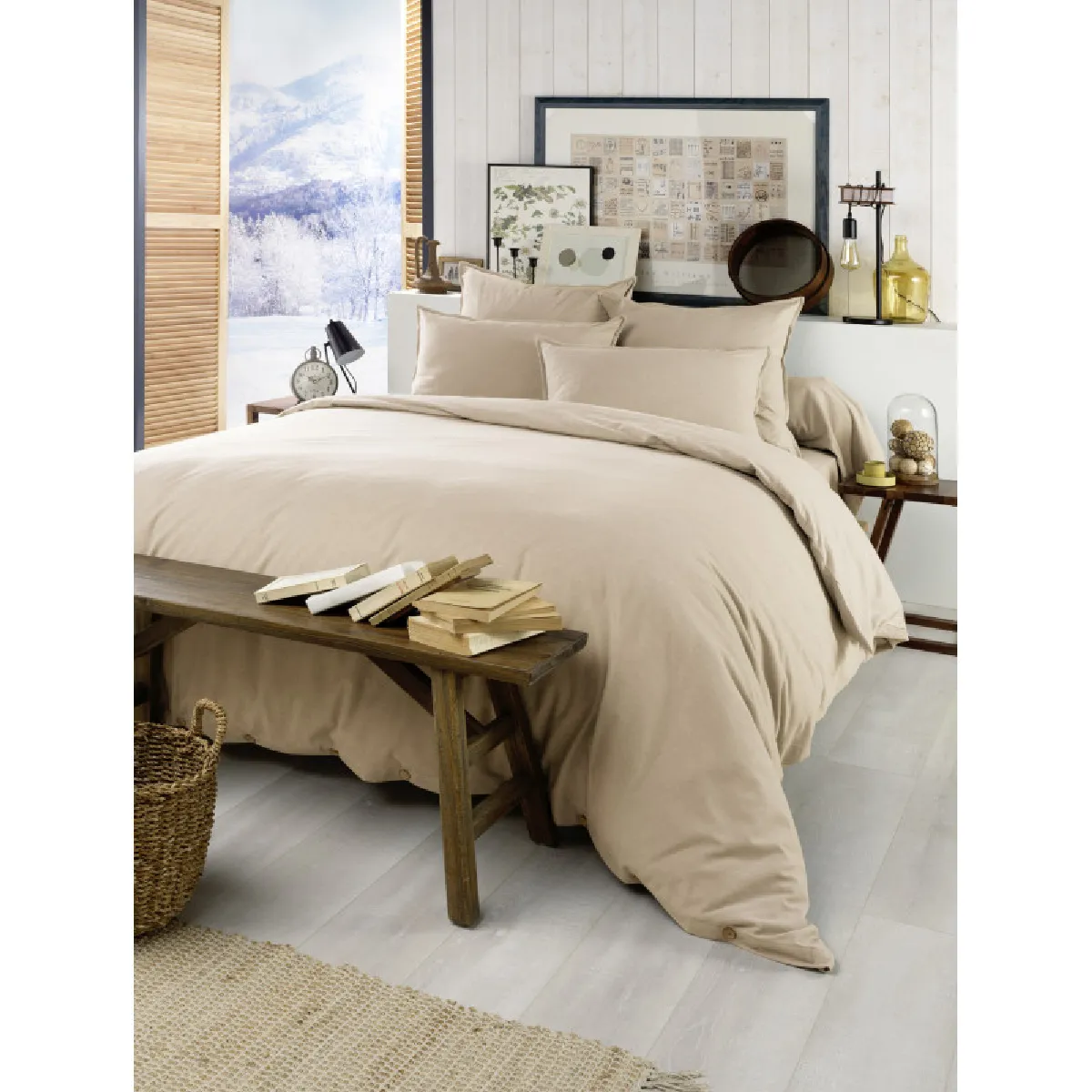 Housse De Couette "candice" Toutes Dimensions Flanelle De Coton L'effet Papillon
