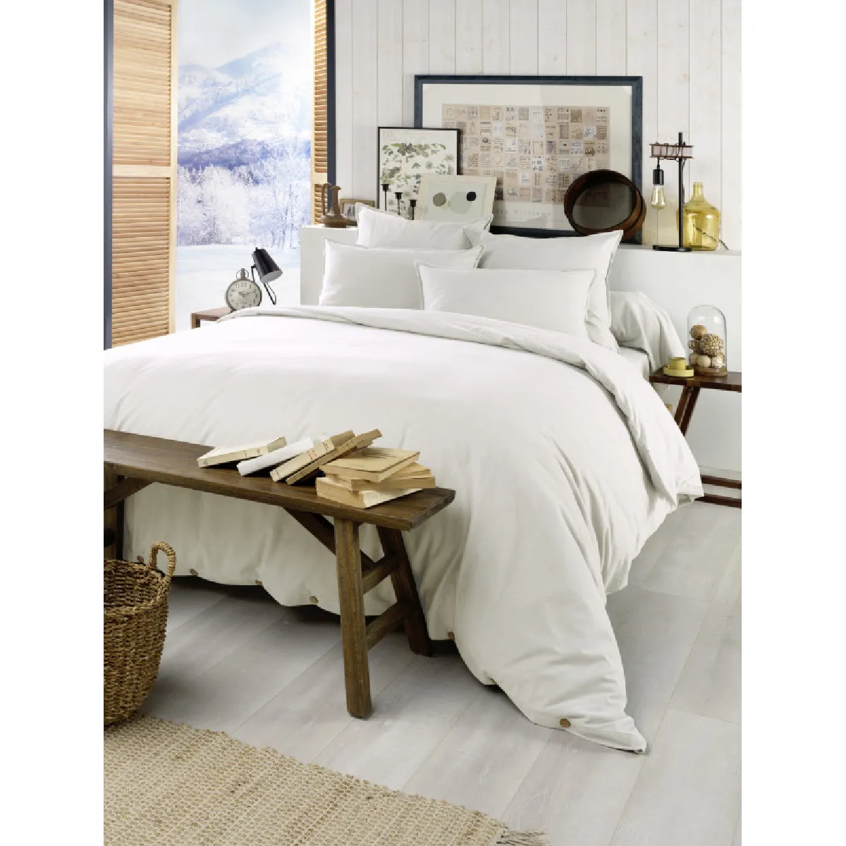 Housse De Couette "candice" Toutes Dimensions Flanelle De Coton L'effet Papillon