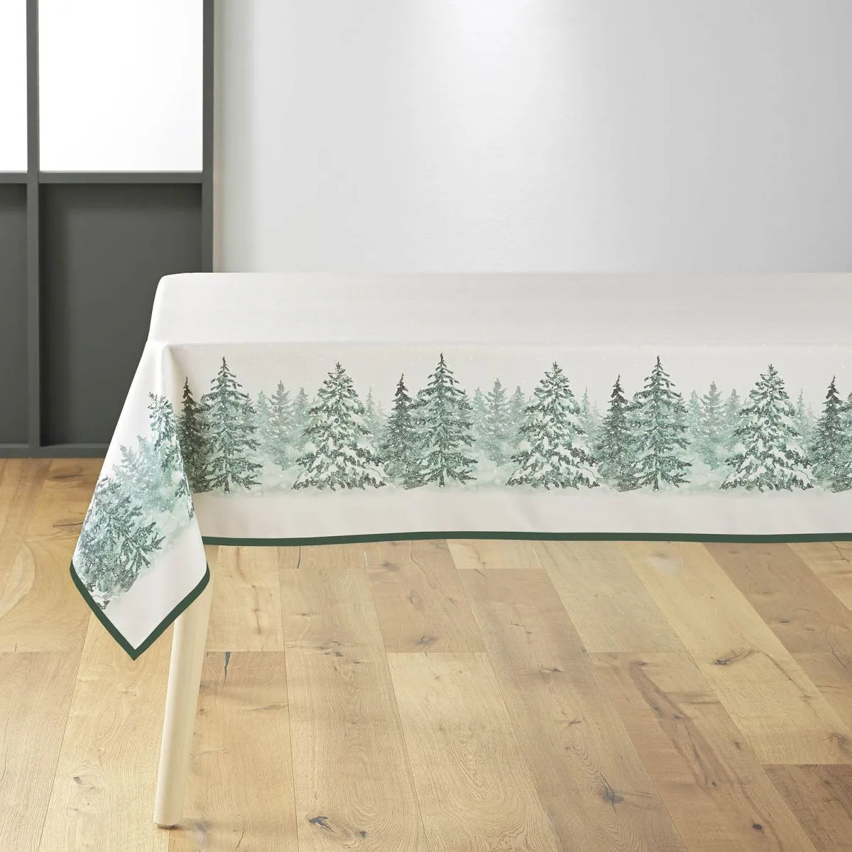 Nappe Imprimé "christmas" 150x240cm Naturel