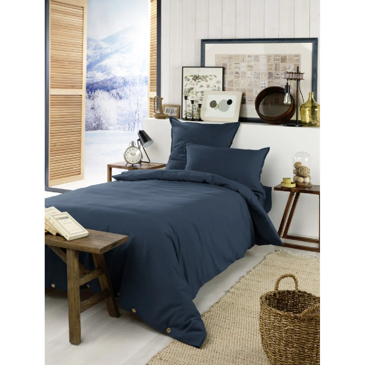 Housse De Couette "candice" Toutes Dimensions Flanelle De Coton L'effet Papillon