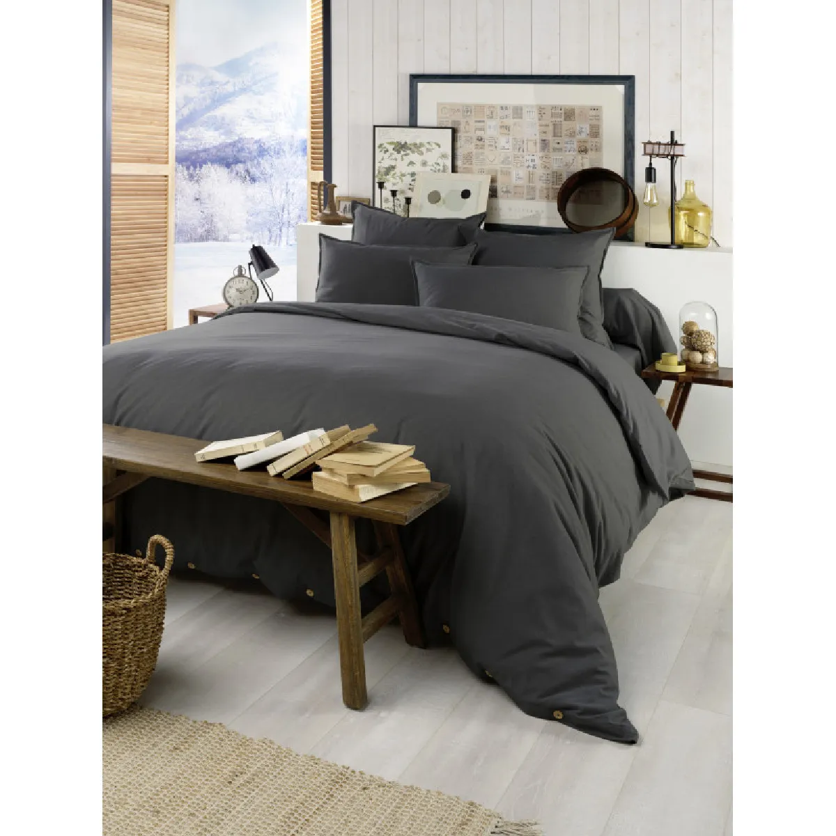 Housse De Couette "candice" Toutes Dimensions Flanelle De Coton L'effet Papillon
