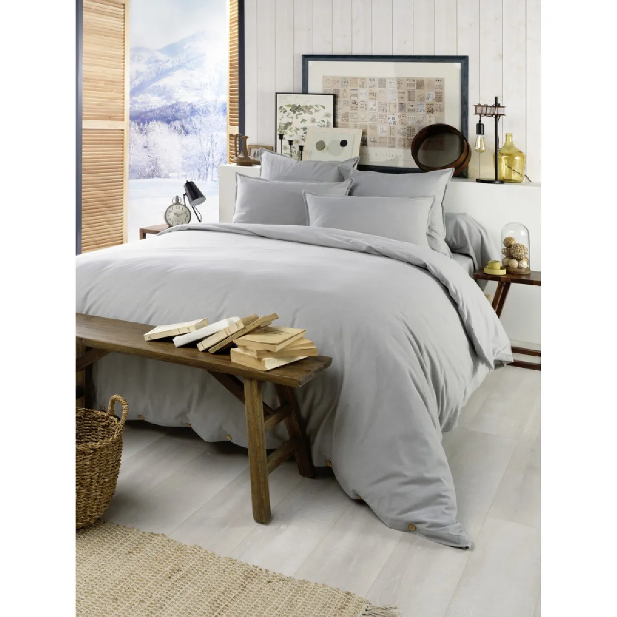 Housse De Couette "candice" Toutes Dimensions Flanelle De Coton L'effet Papillon