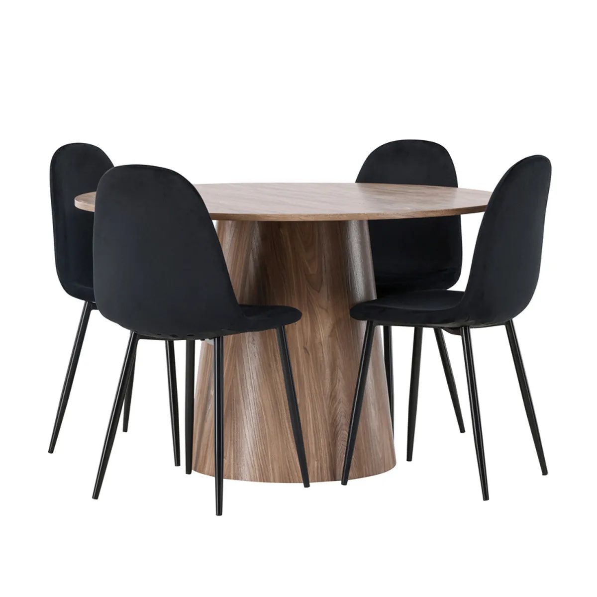 Lanzo Dining Table with Polar Chairs