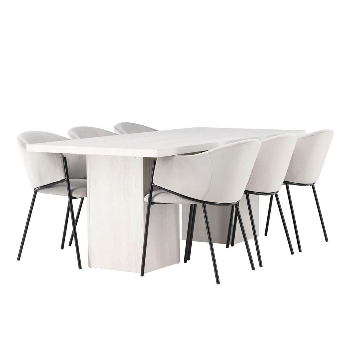 Olga Dining Table with Evelina Chairs