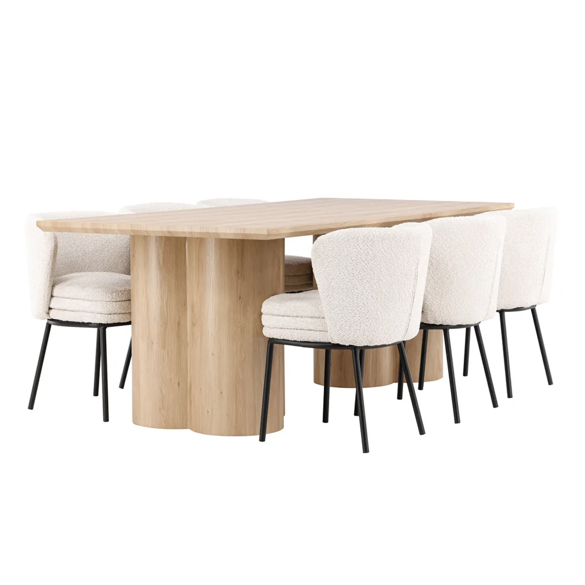 Olivia Dining Table with Agnes Chairs