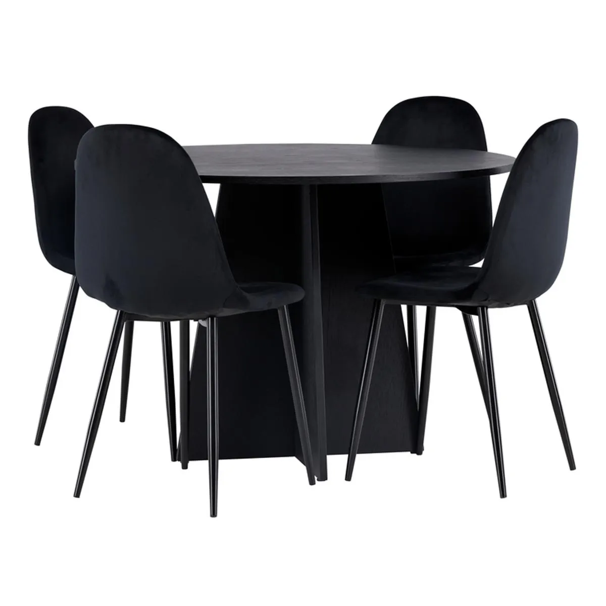 Bootcut Dining Table with Polar Chairs