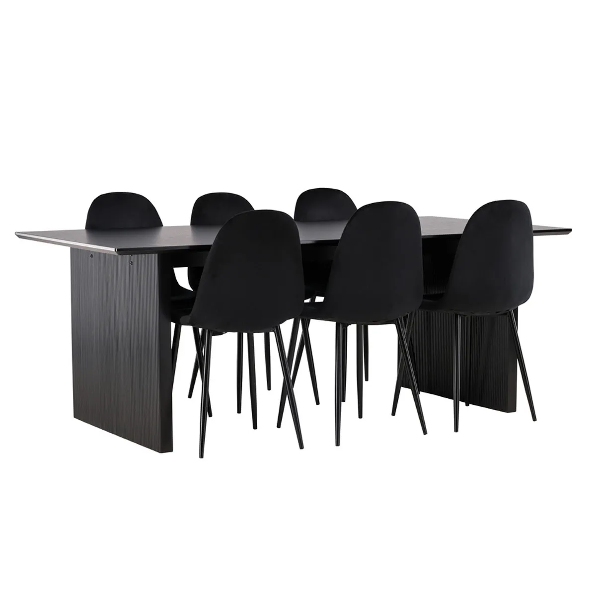 Vail Dining Table with Polar Chairs