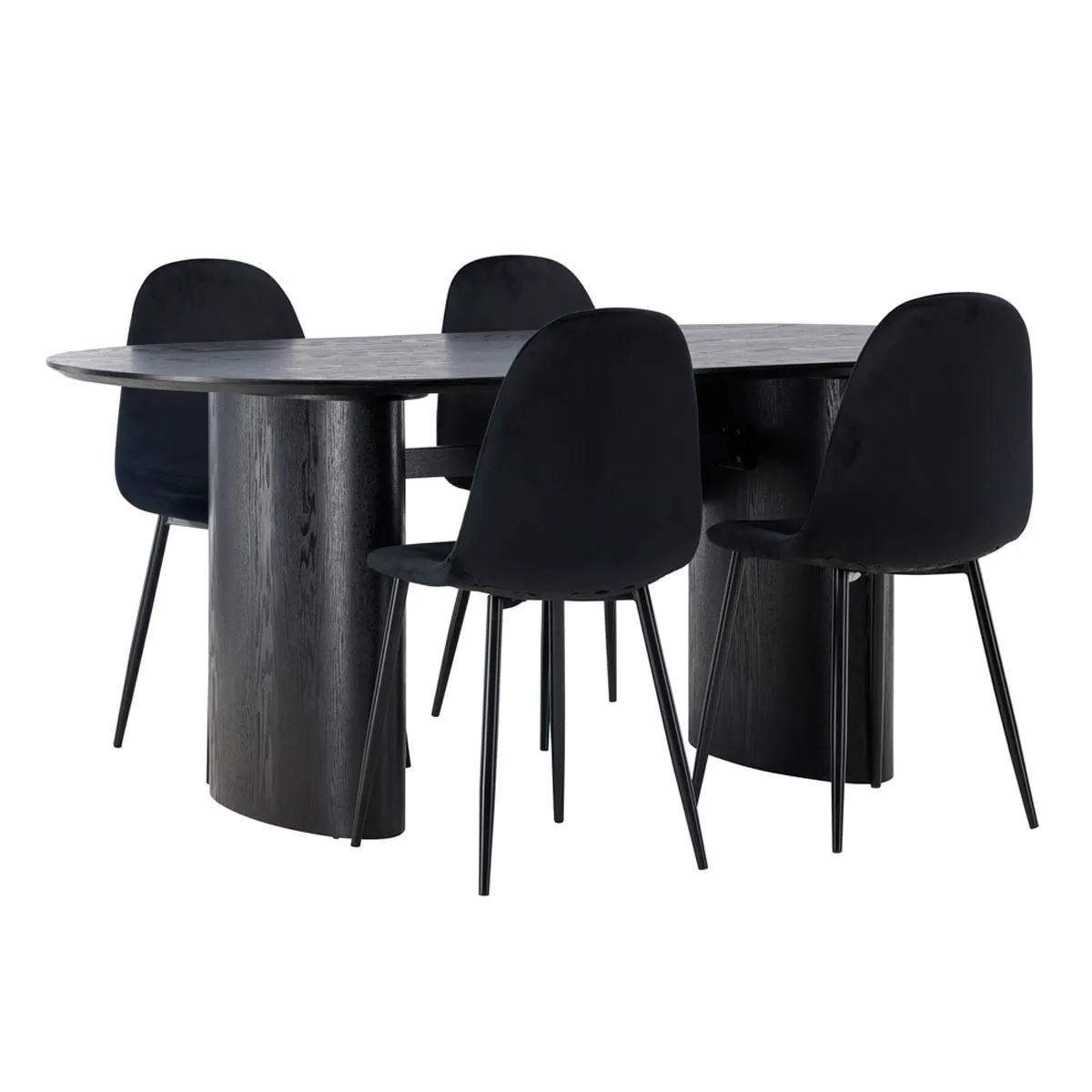Isolde Dining Table with Polar Chairs