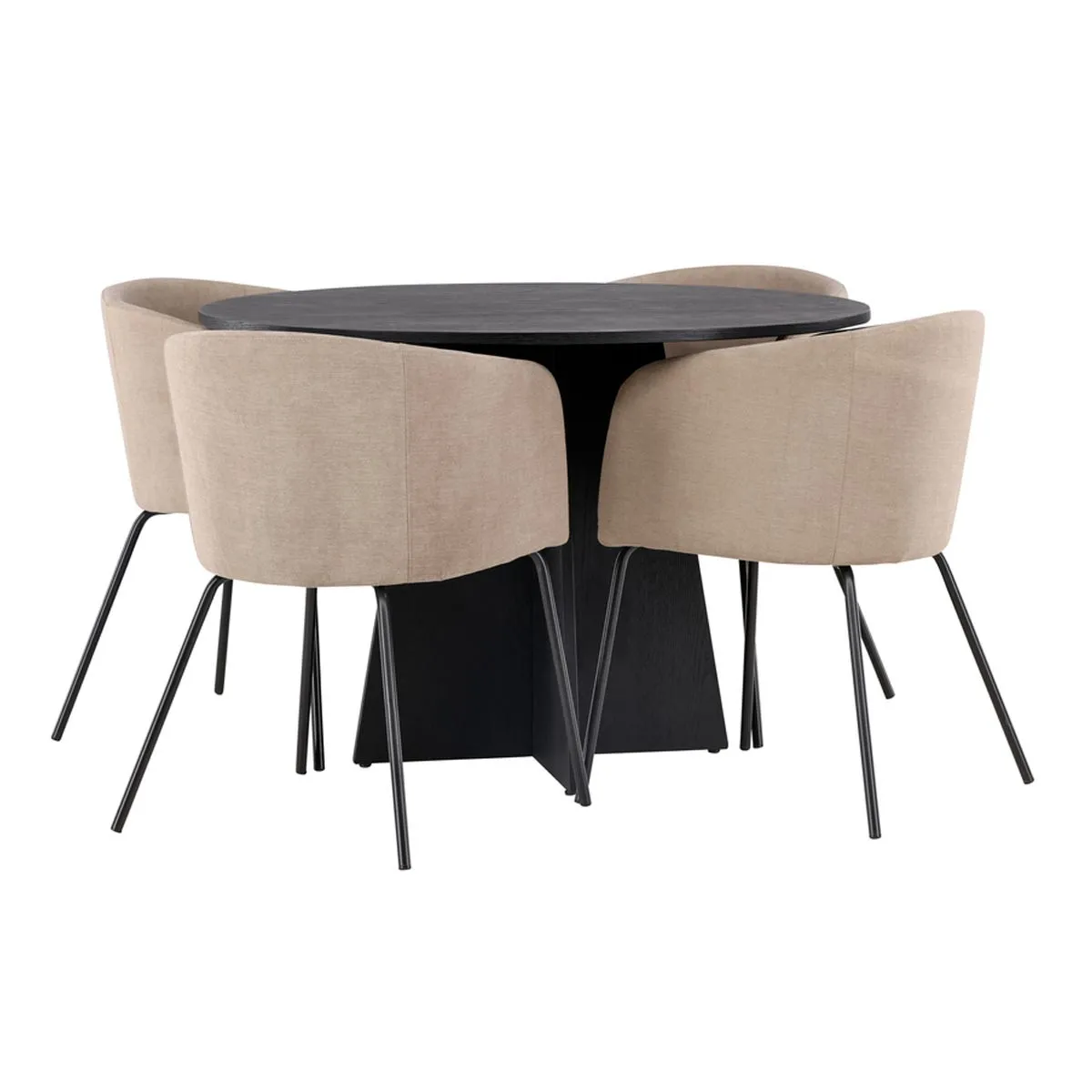 Bootcut Dining Table with Berit Chairs