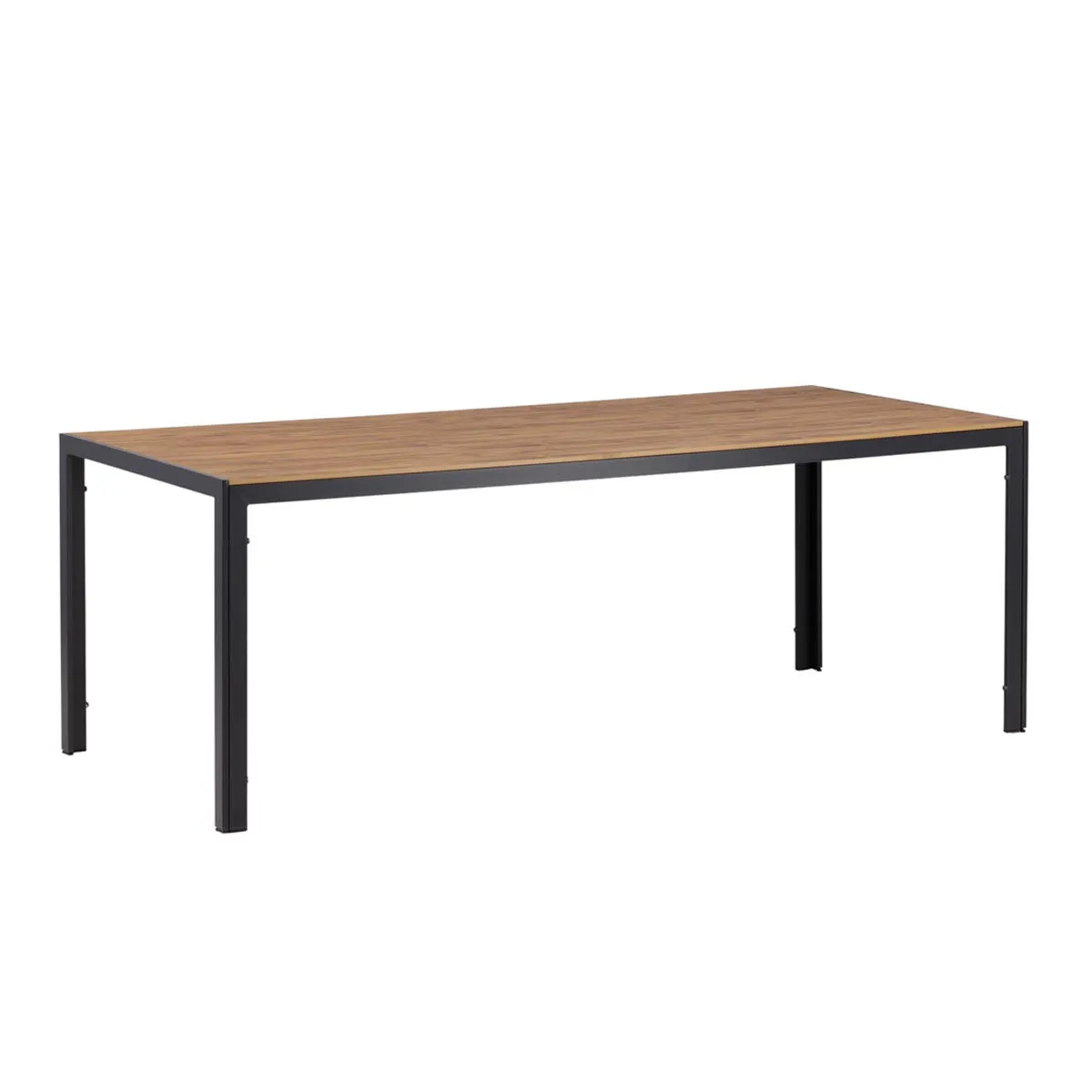 Table de Jardin "Break" 200cm Noir & Naturel
