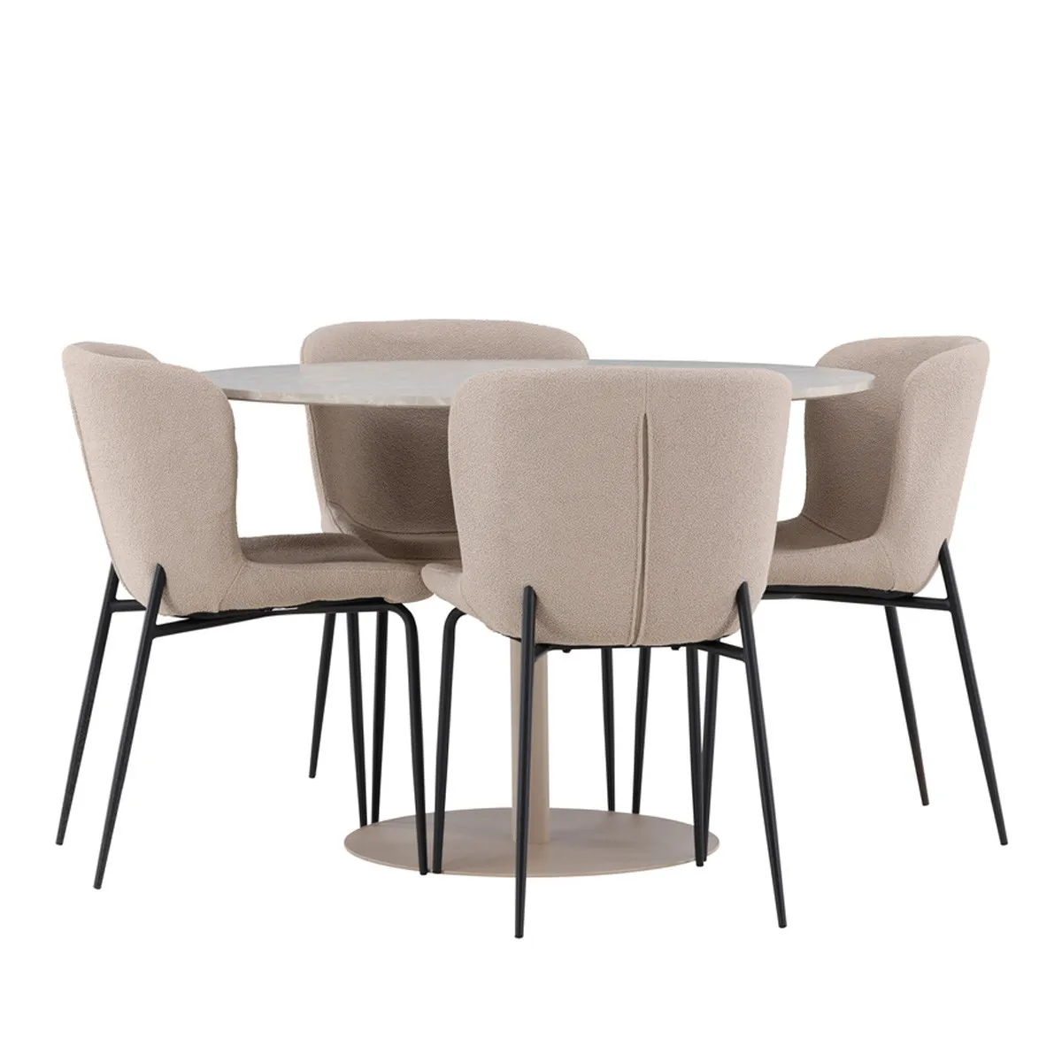 Lycke Dining Table with Modesto Chairs
