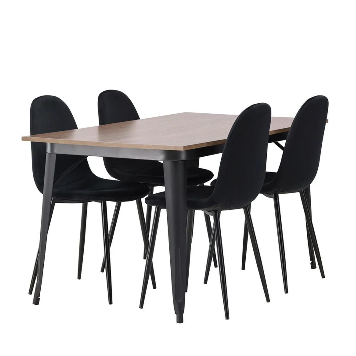 Tempe Dining Table with Polar Chairs