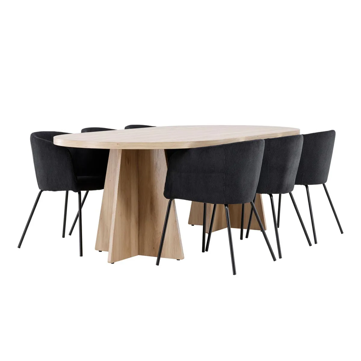 Bootcut Dining Table with Berit Chairs