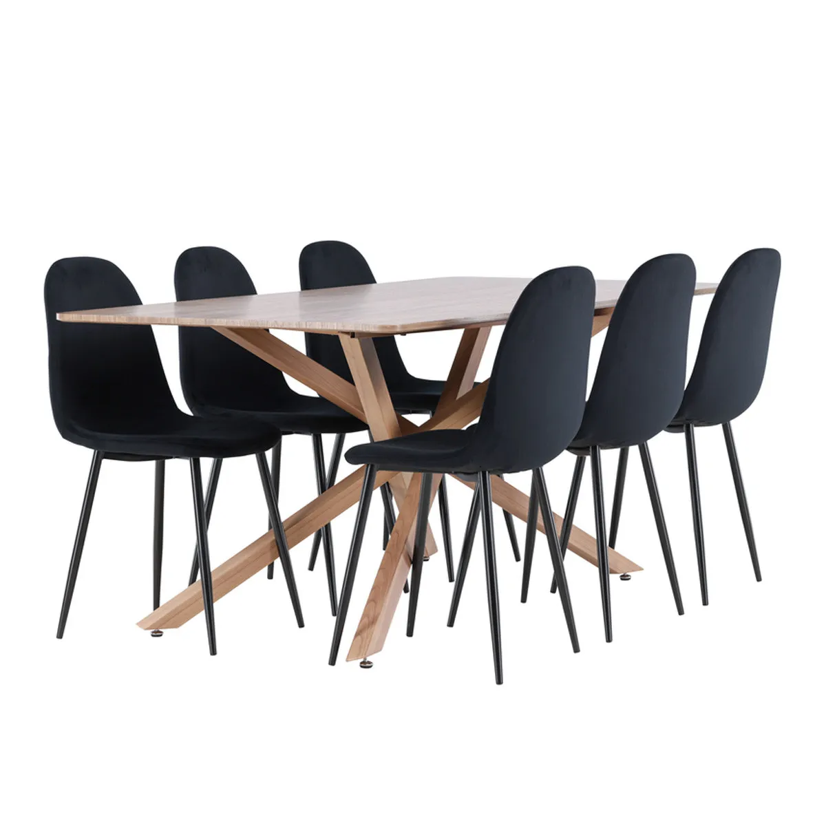 Piazza Dining Table with Polar Chairs